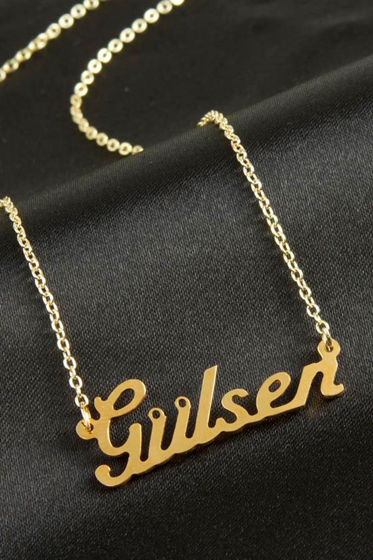 Gülsen İsimli Kolye (Kişiye Özel) - Sarı