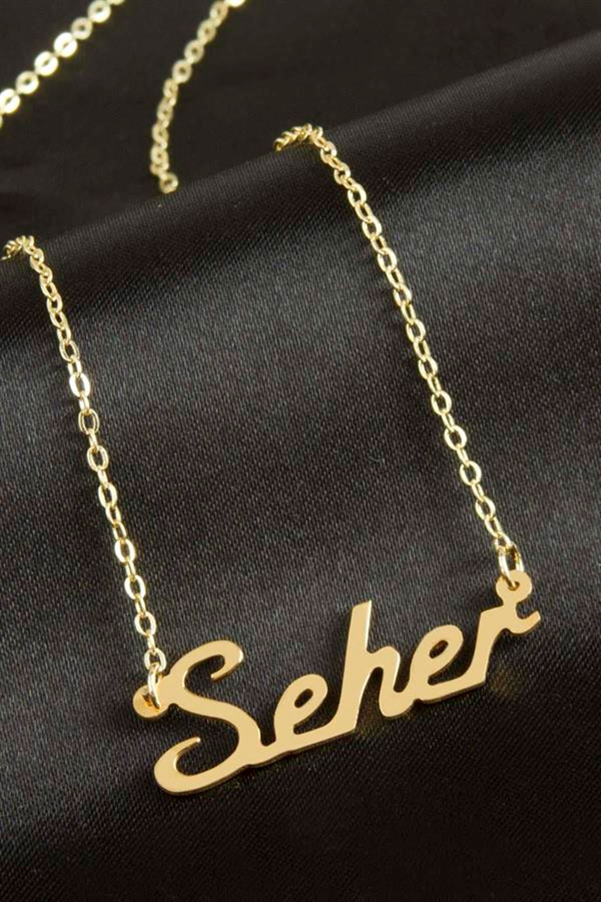 Seher İsimli Kolye (Kişiye Özel) - Sarı