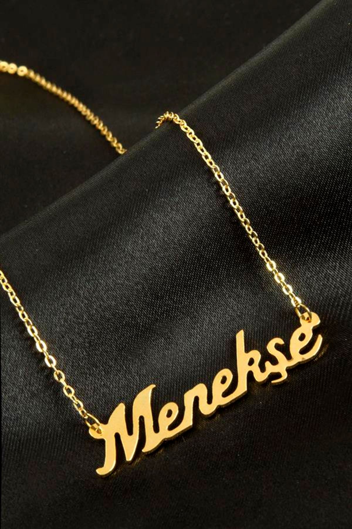 Menekşe İsimli Kolye (Kişiye Özel) - Sarı