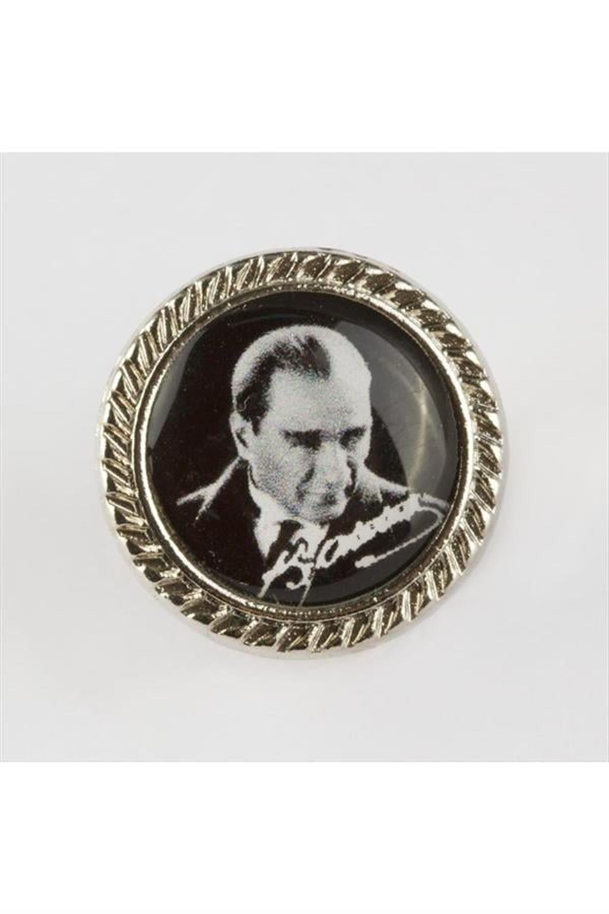 Atatürk Yaka Rozet - Sarı
