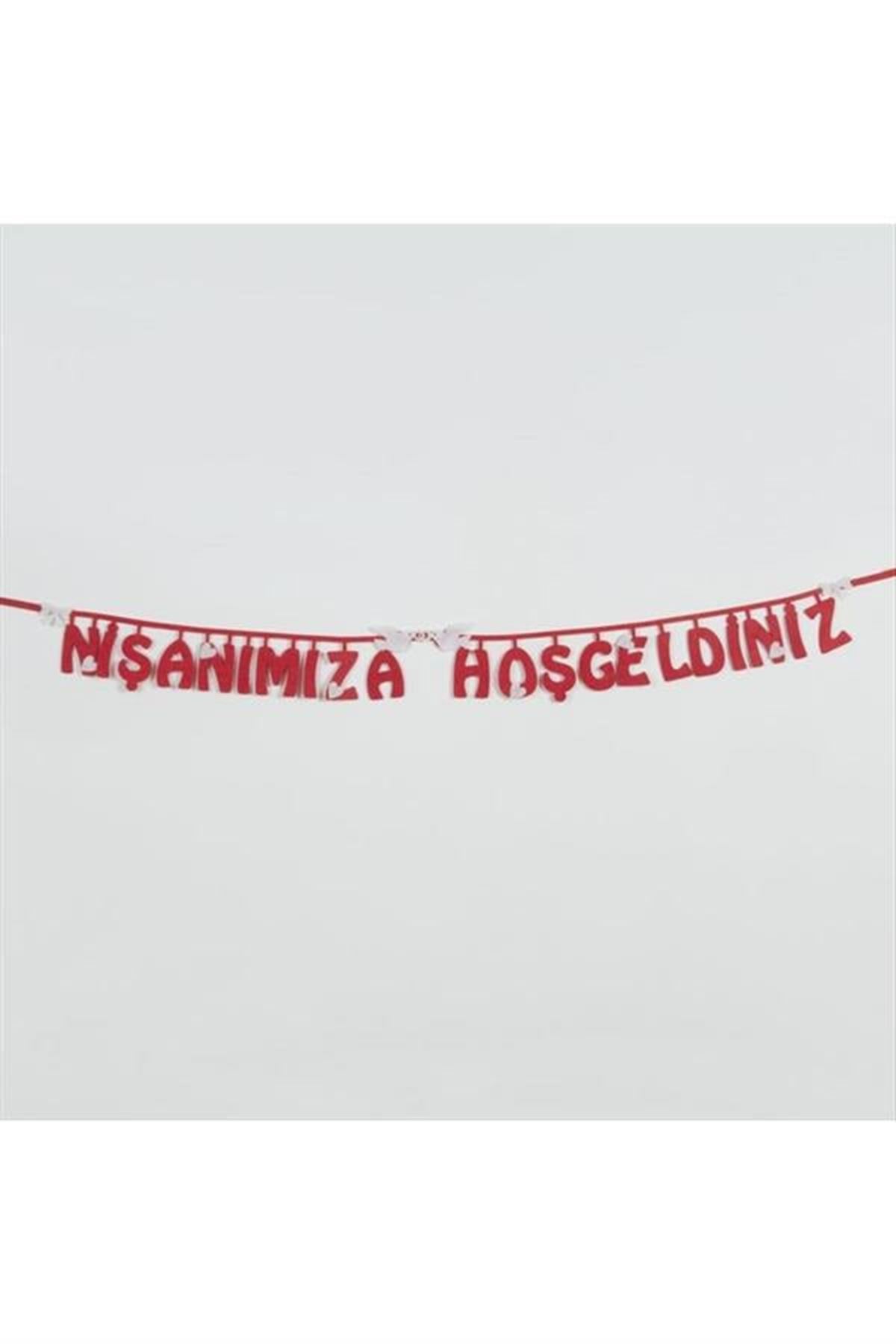 Nişanımıza Hoşgeldiniz Keçe Yazı - Mor