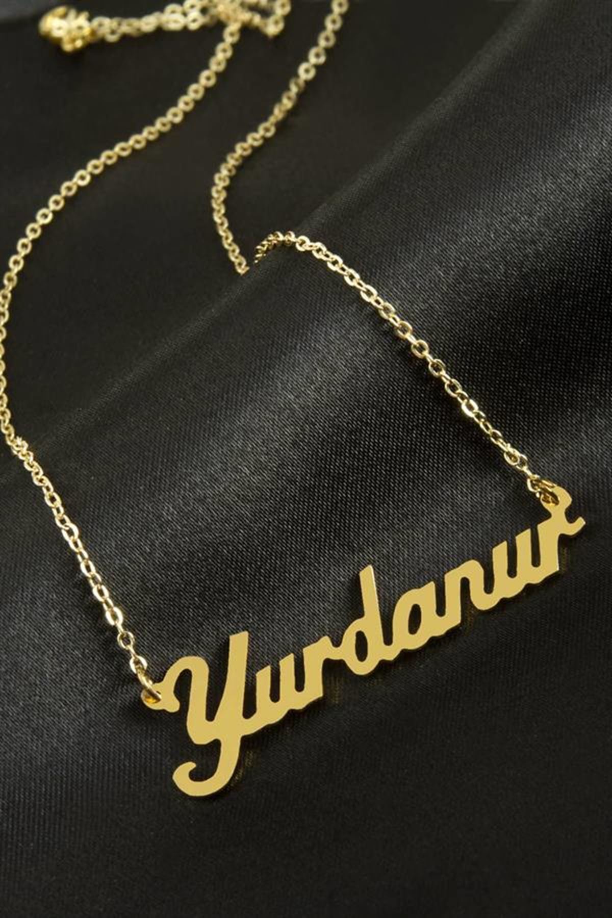 Yurdanur İsimli Kolye (Kişiye Özel) - Altın Rengi