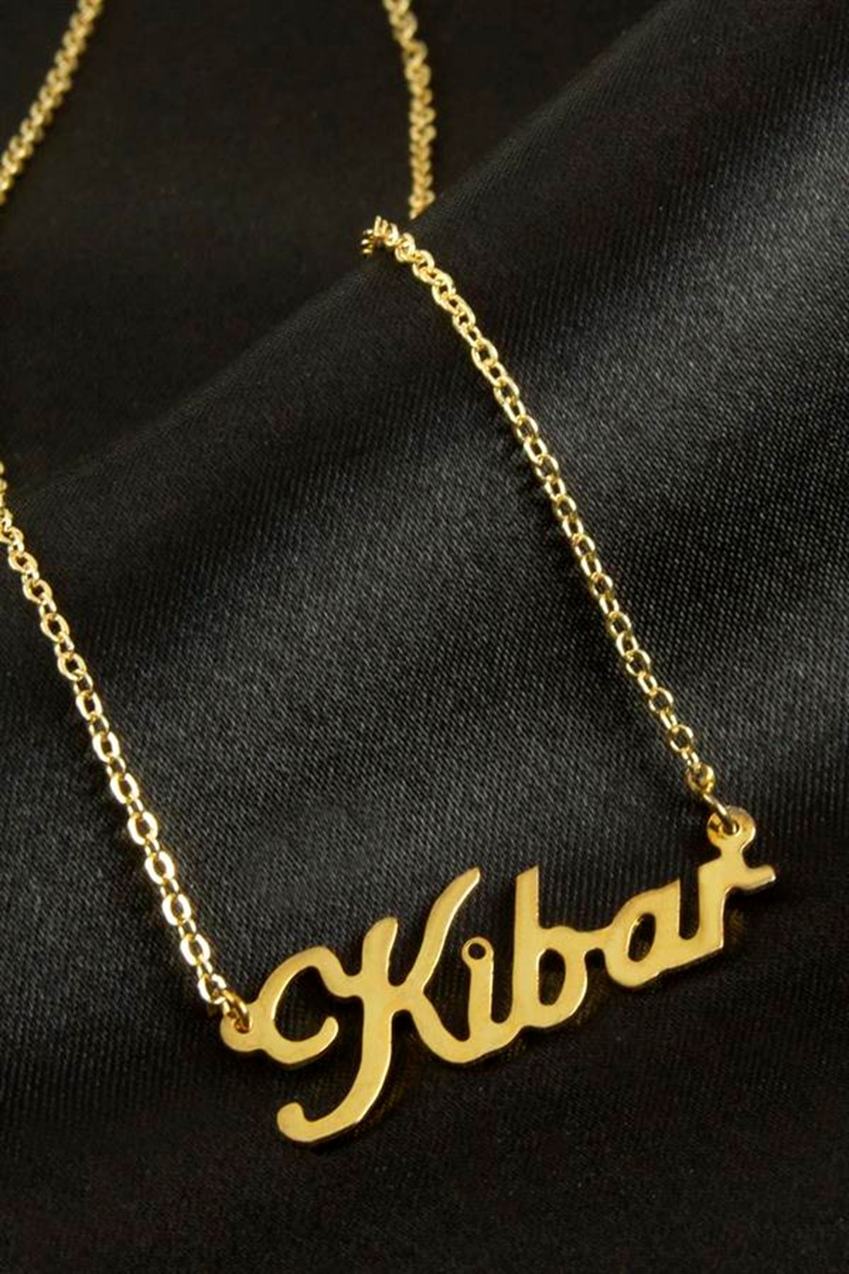 Kibar İsimli Kolye (Kişiye Özel) - Sarı