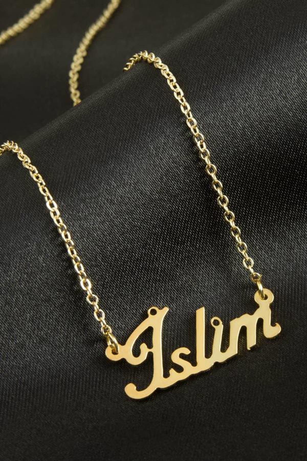 İslim İsimli Kolye (Kişiye Özel) - Sarı