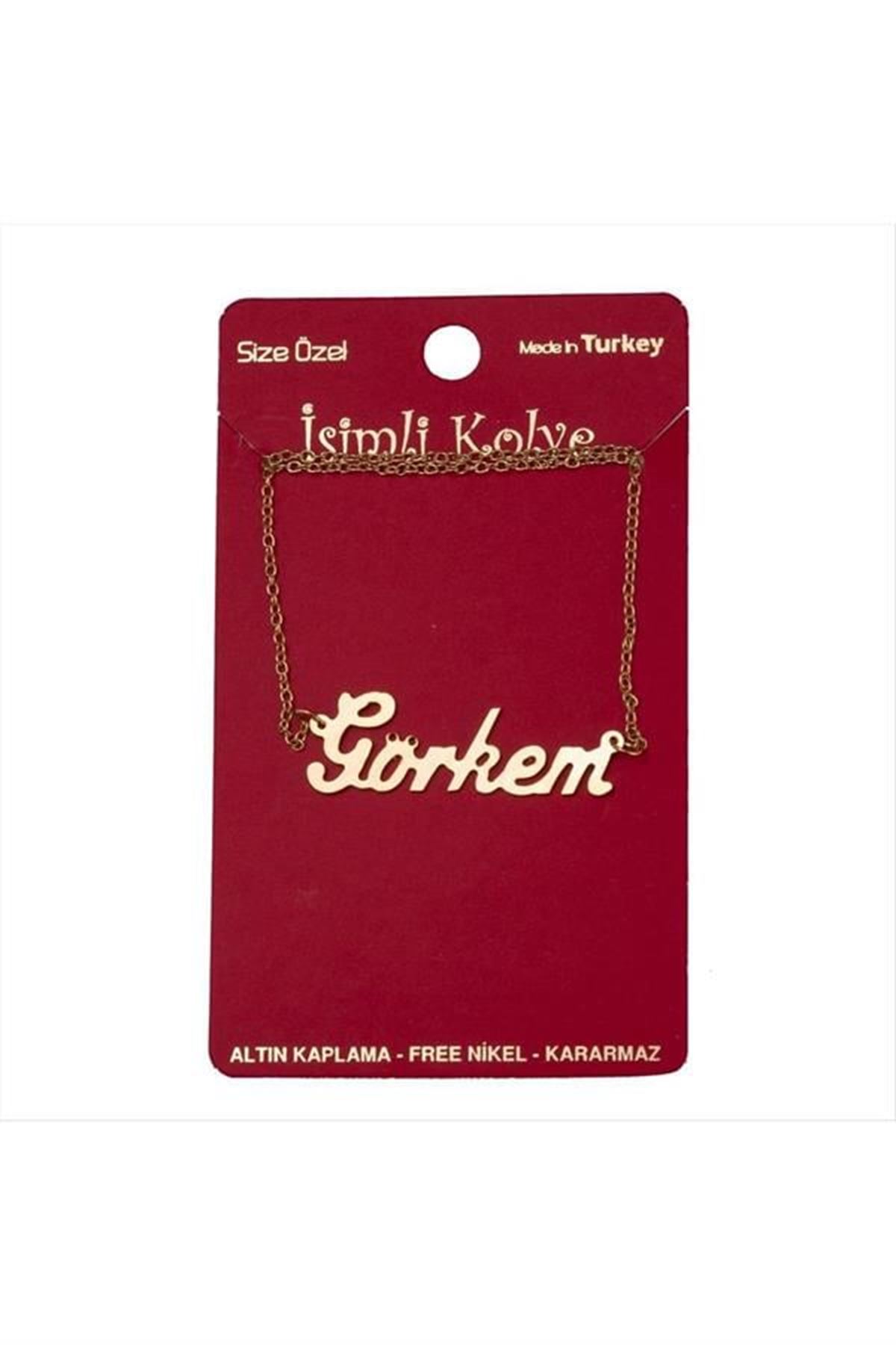 Görkem isimli kolye (Kişiye Özel) - Sarı