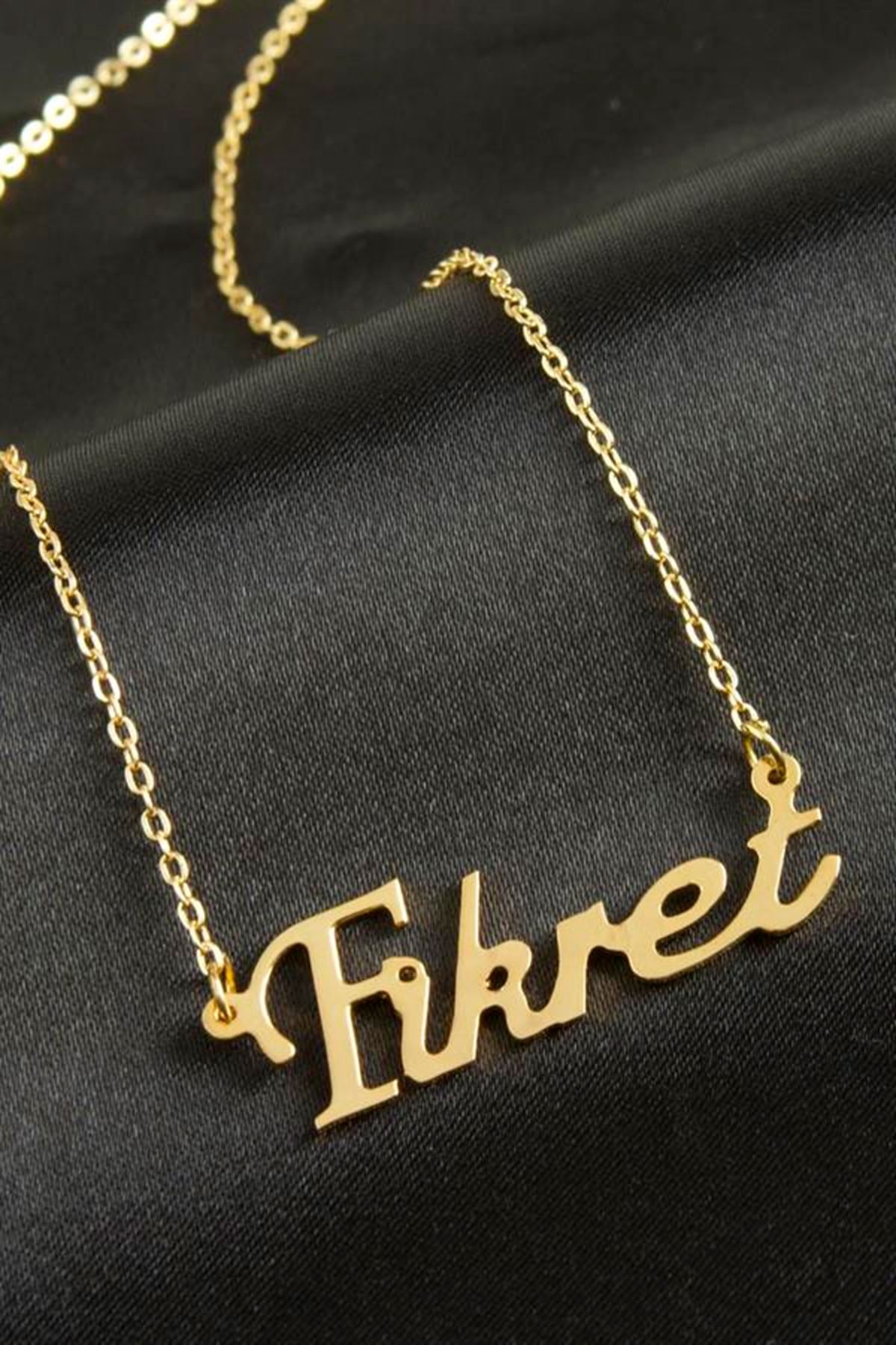 Fikret isimli kolye (Kişiye Özel) - Sarı