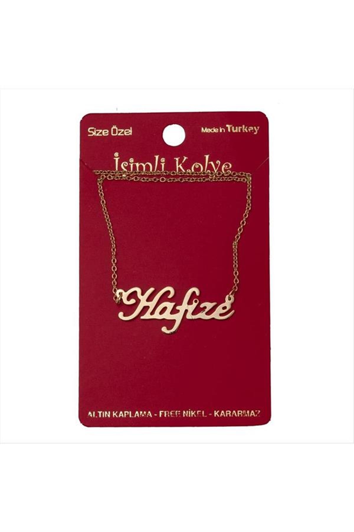 Hafize isimli kolye (Kişiye Özel) - Sarı