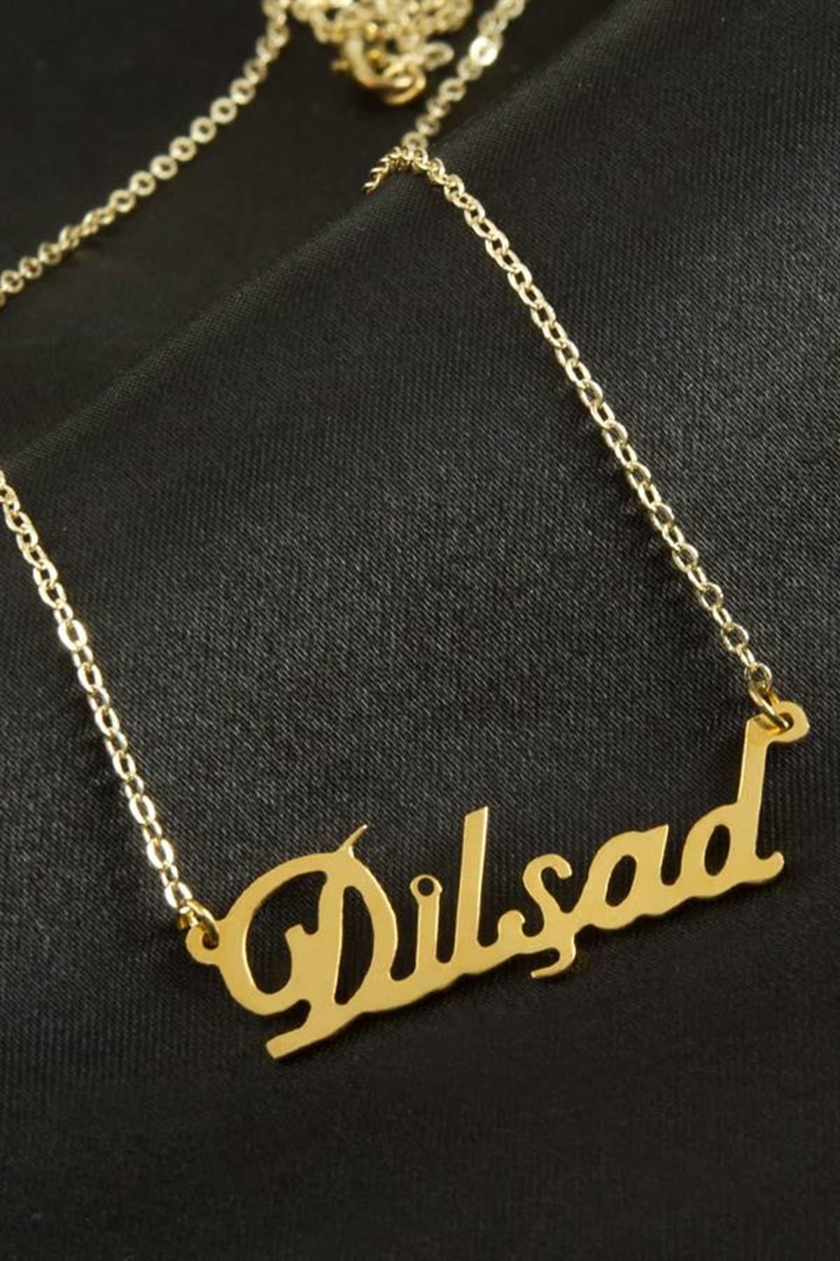 Dilşad isimli kolye (Kişiye Özel) - Sarı