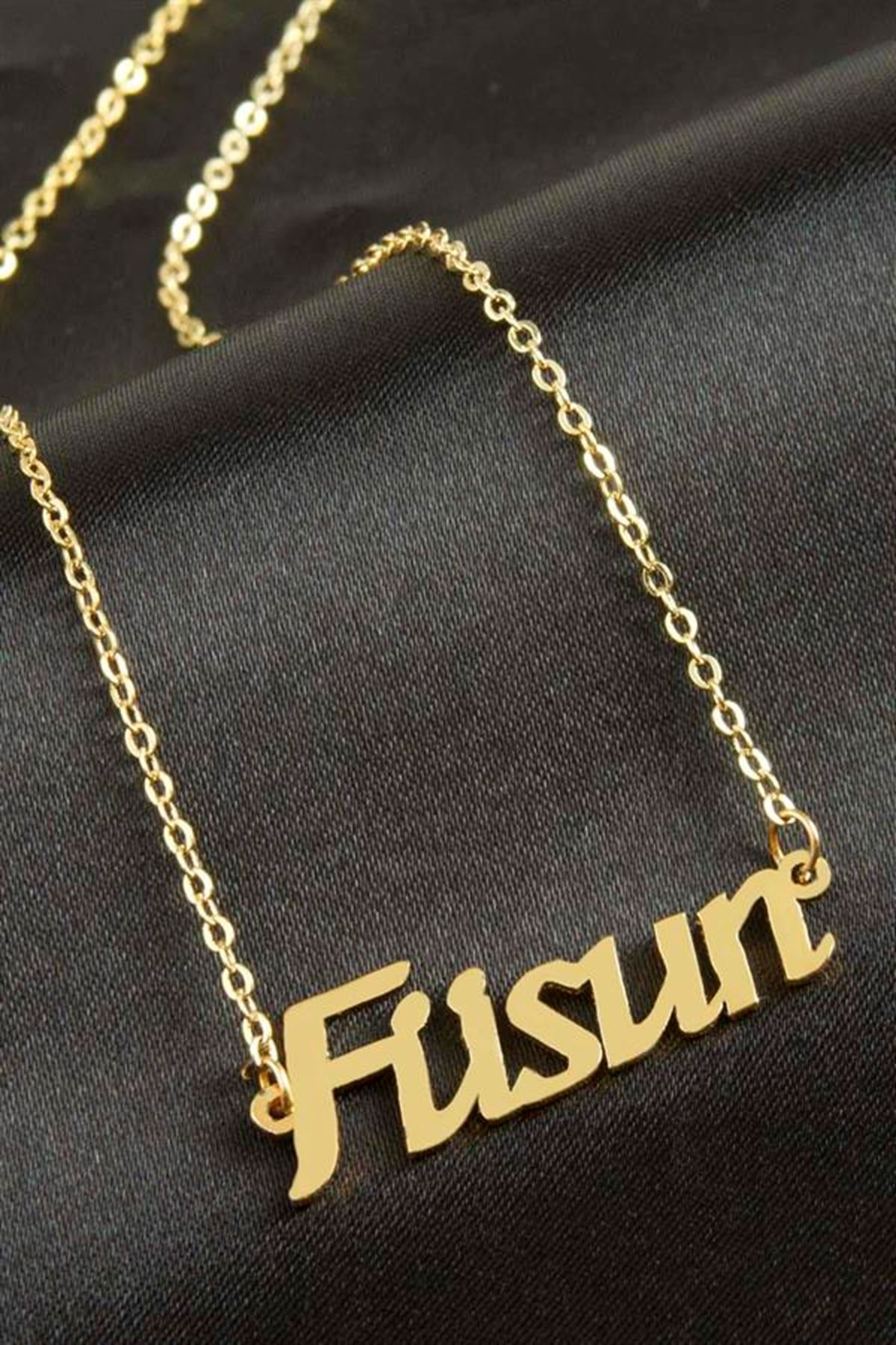 Füsun isimli kolye (Kişiye Özel) - Sarı