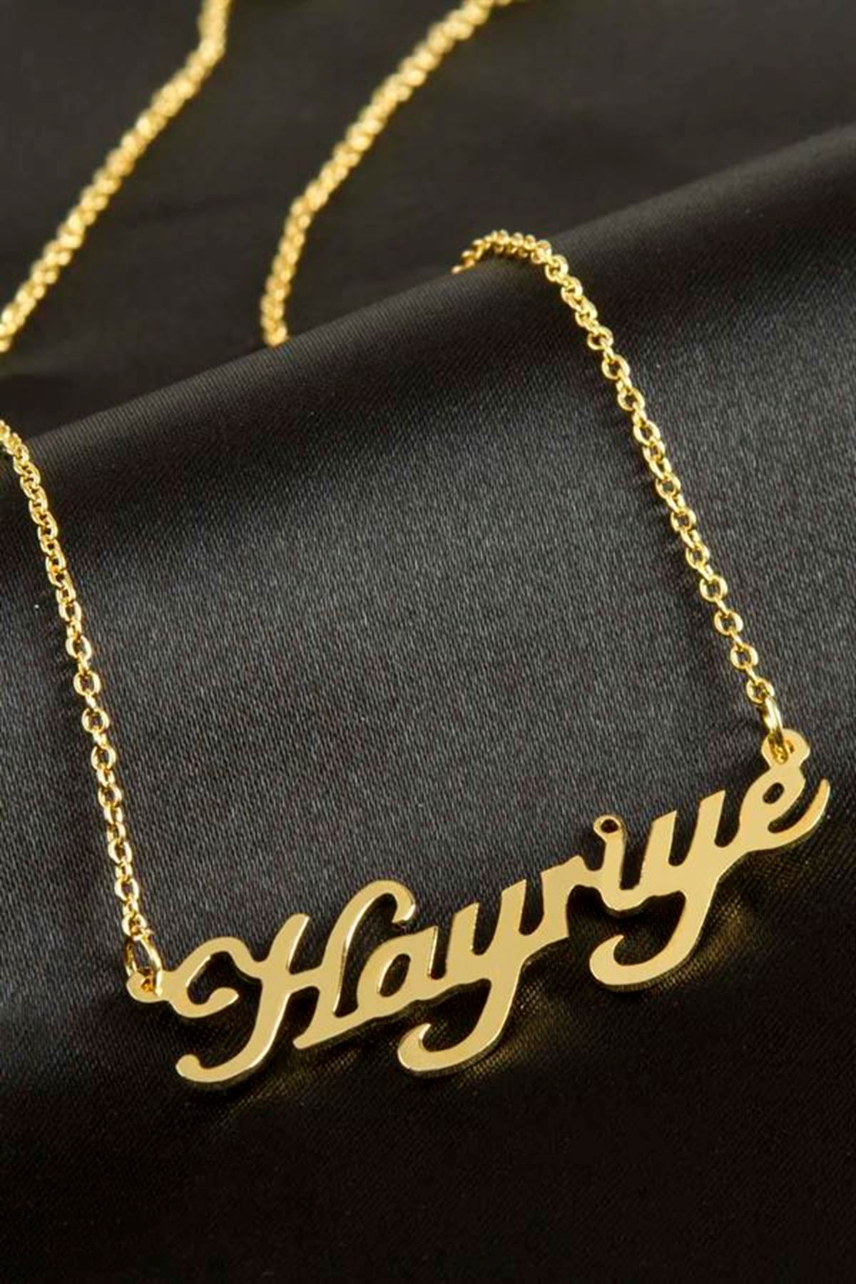 Hayriye isimli kolye (Kişiye Özel) - Sarı