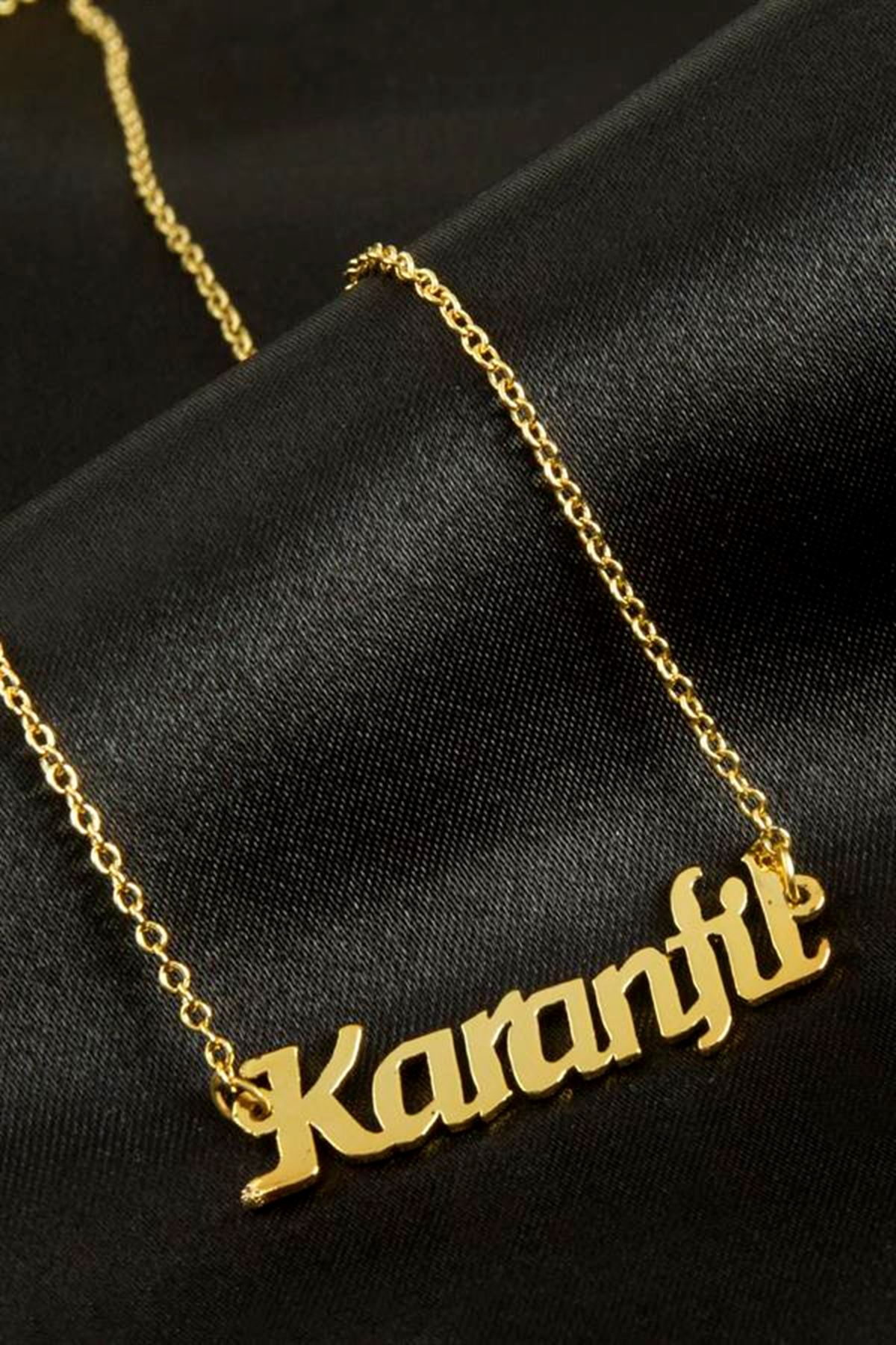 Karanfil isimli kolye (Kişiye Özel) - Sarı