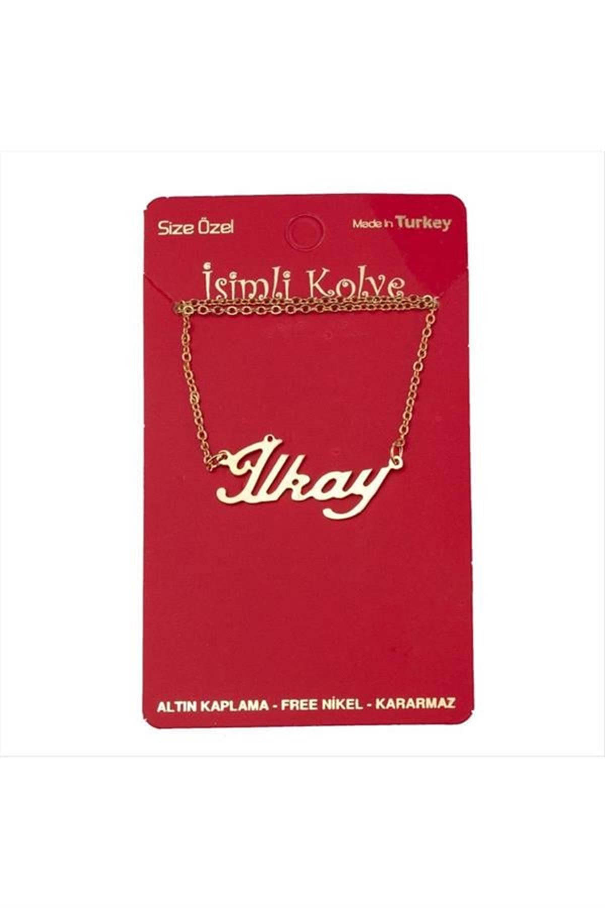İlkay isimli kolye (Kişiye Özel) - Sarı