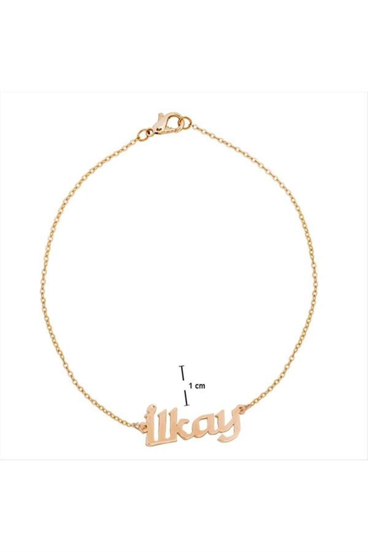 İlkay isimli kolye (Kişiye Özel) - Sarı