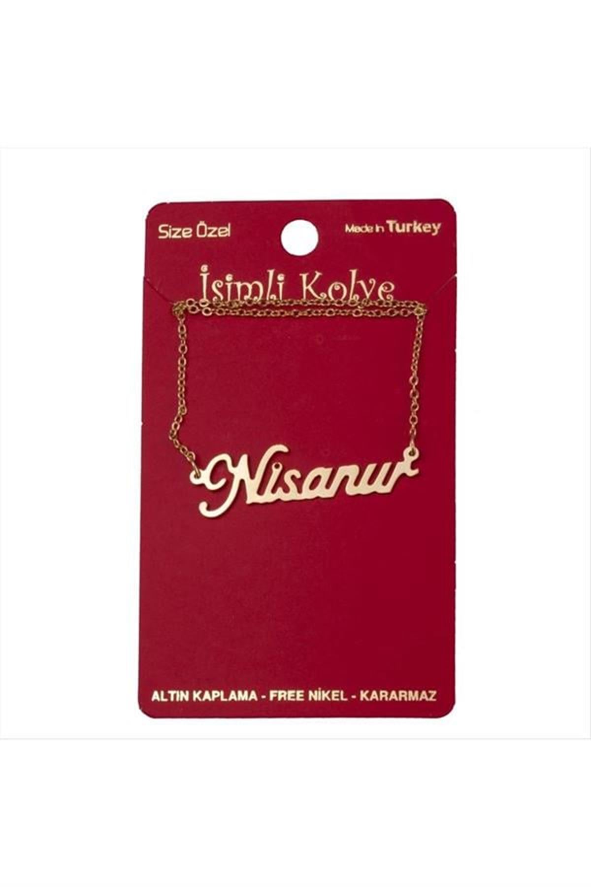Nisanur isimli kolye (Kişiye Özel) - Sarı