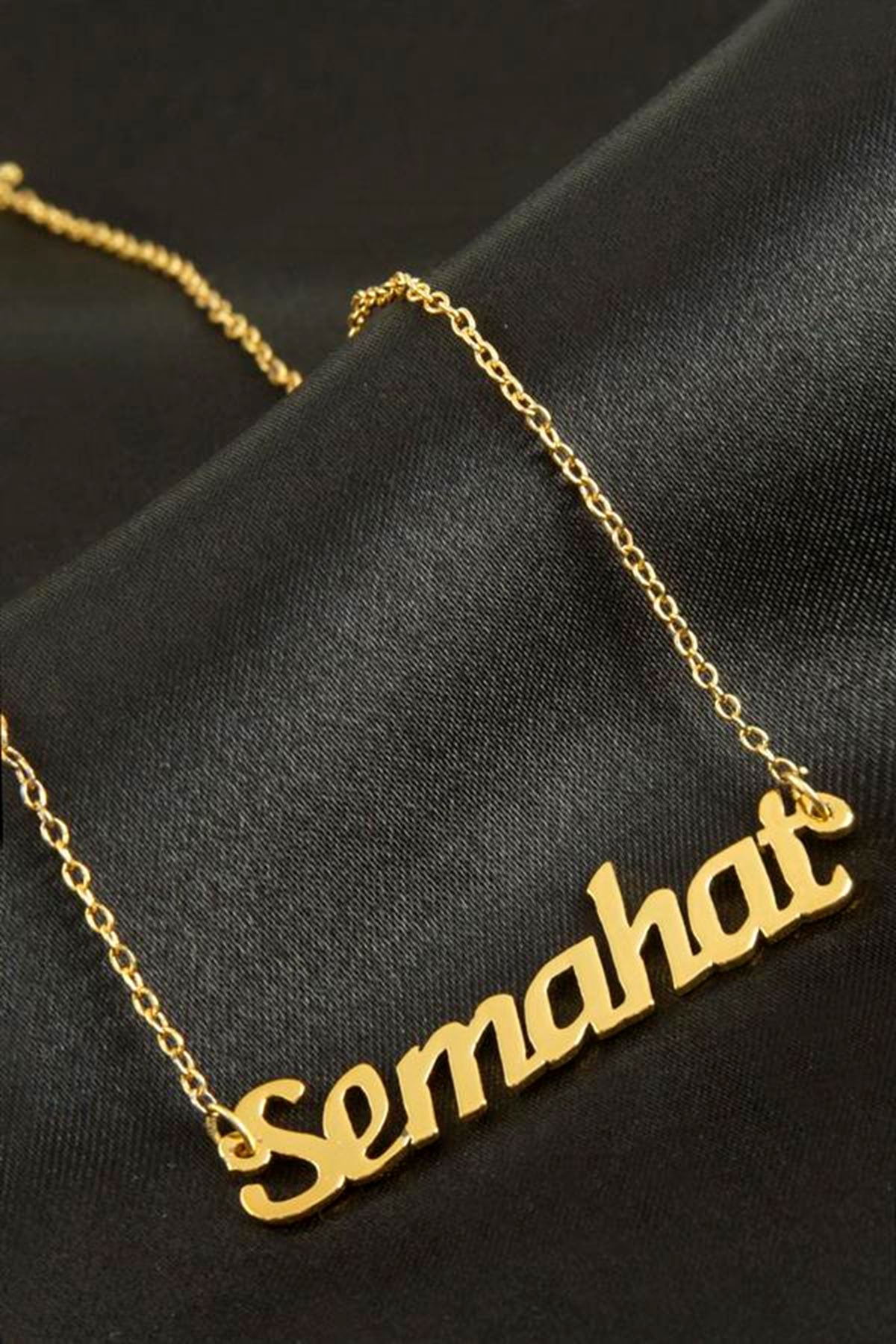 Semahat isimli kolye (Kişiye Özel) - Sarı