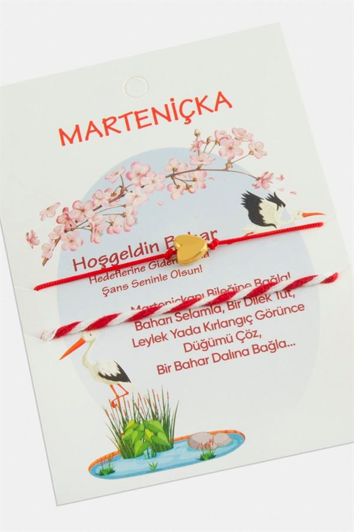 2 Adet Kalpli Marteniçka Bileklik - Kırmızı