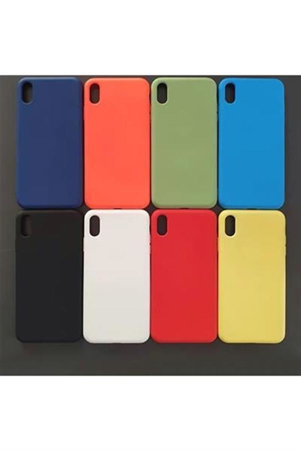 iPhone XS Max Kadife Kaplı Lüx Lansman Silikon Kılıf - Sarı