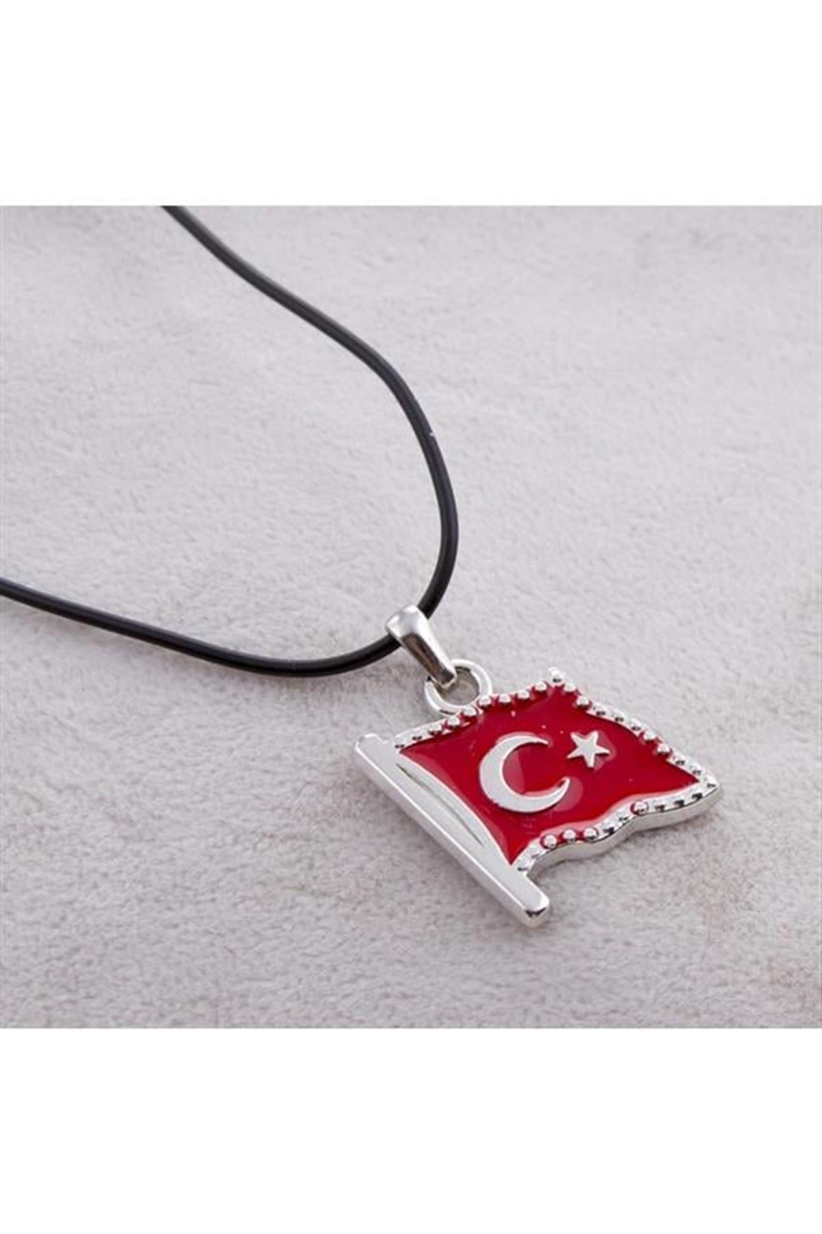 Ay Yıldız Kolye - Kırmızı