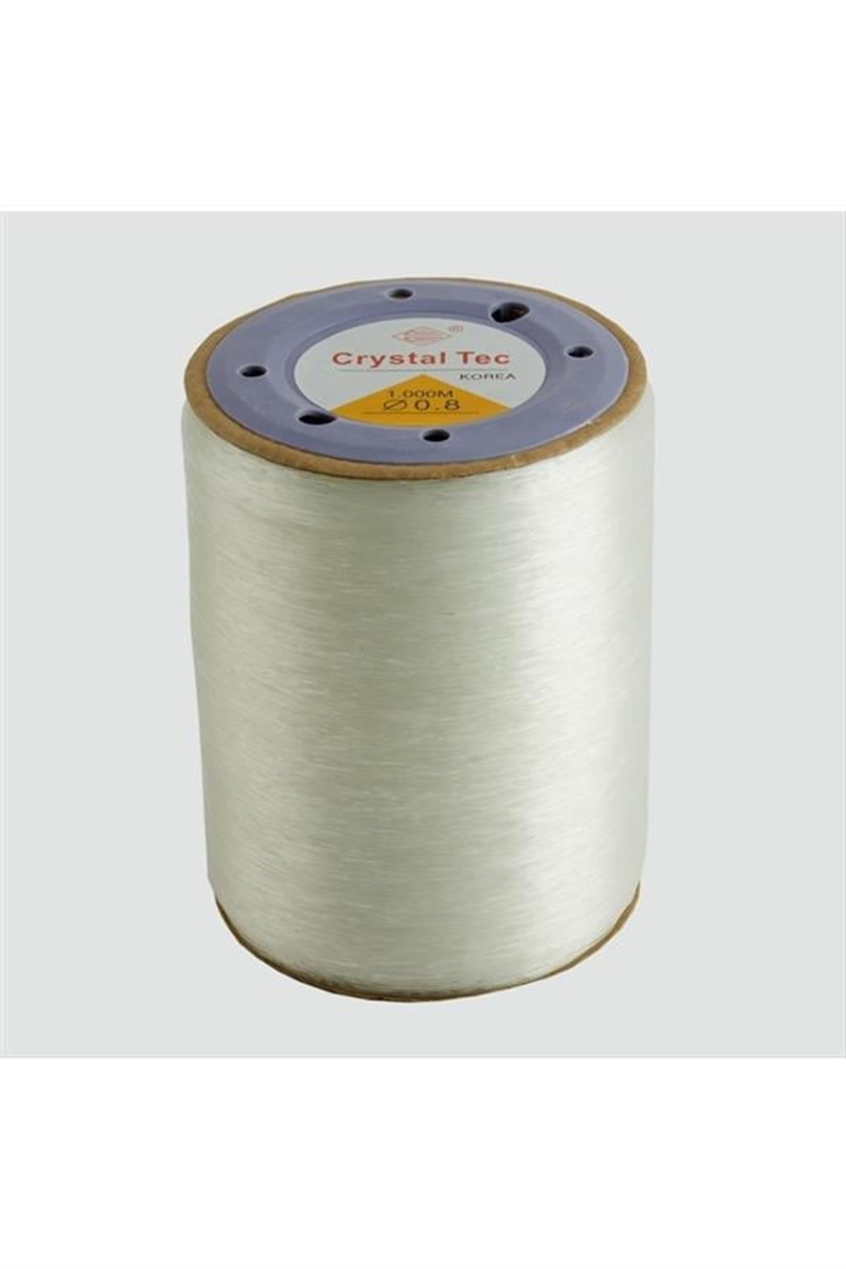 0,8 mm Lastikli Misina 1000 Metre - Şeffaf
