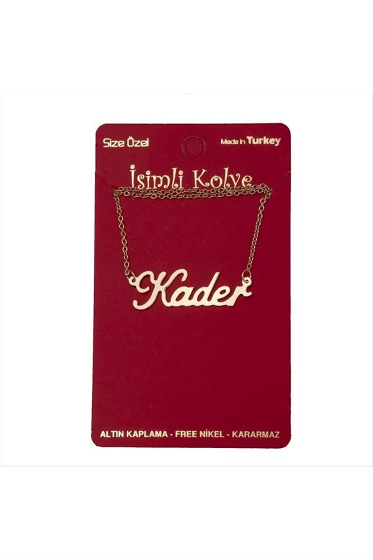Kader isimli kolye - Sarı