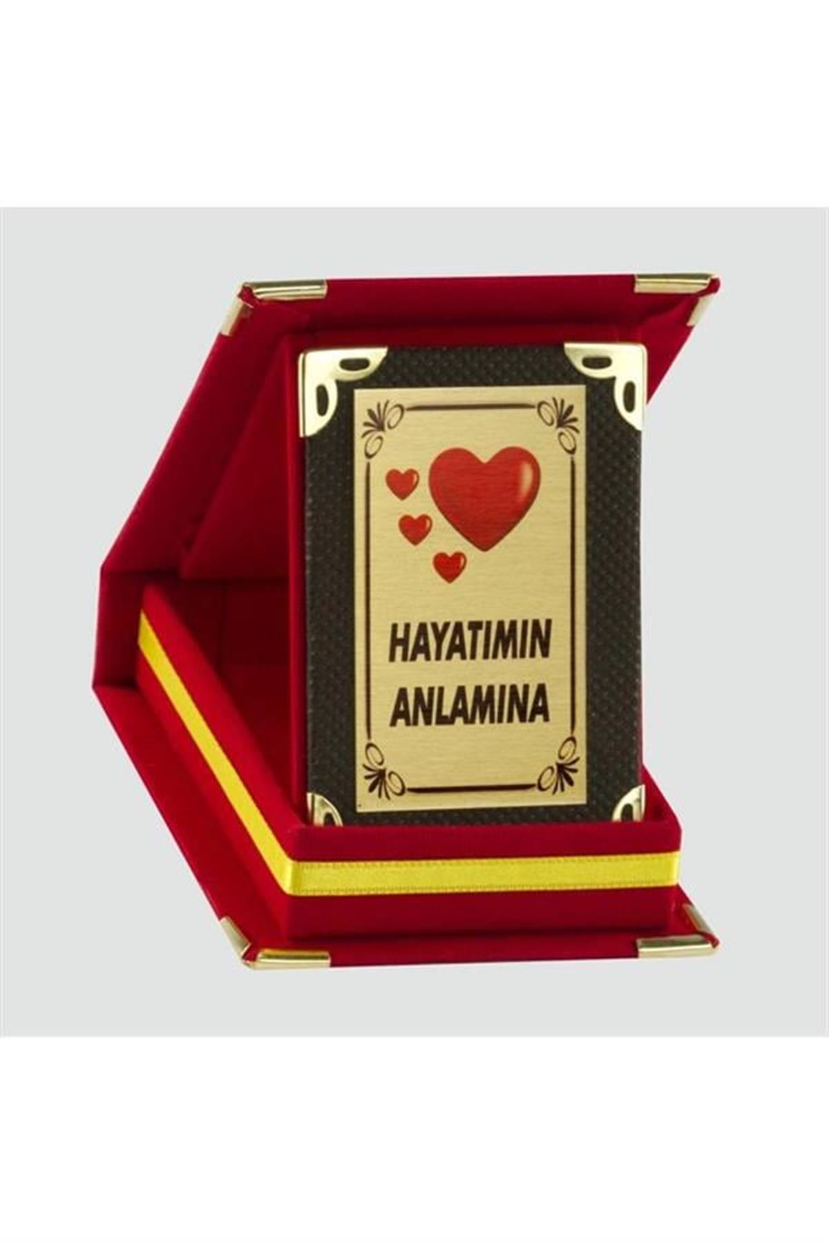 Hayatımın Anlamına Plaketi - Kırmızı