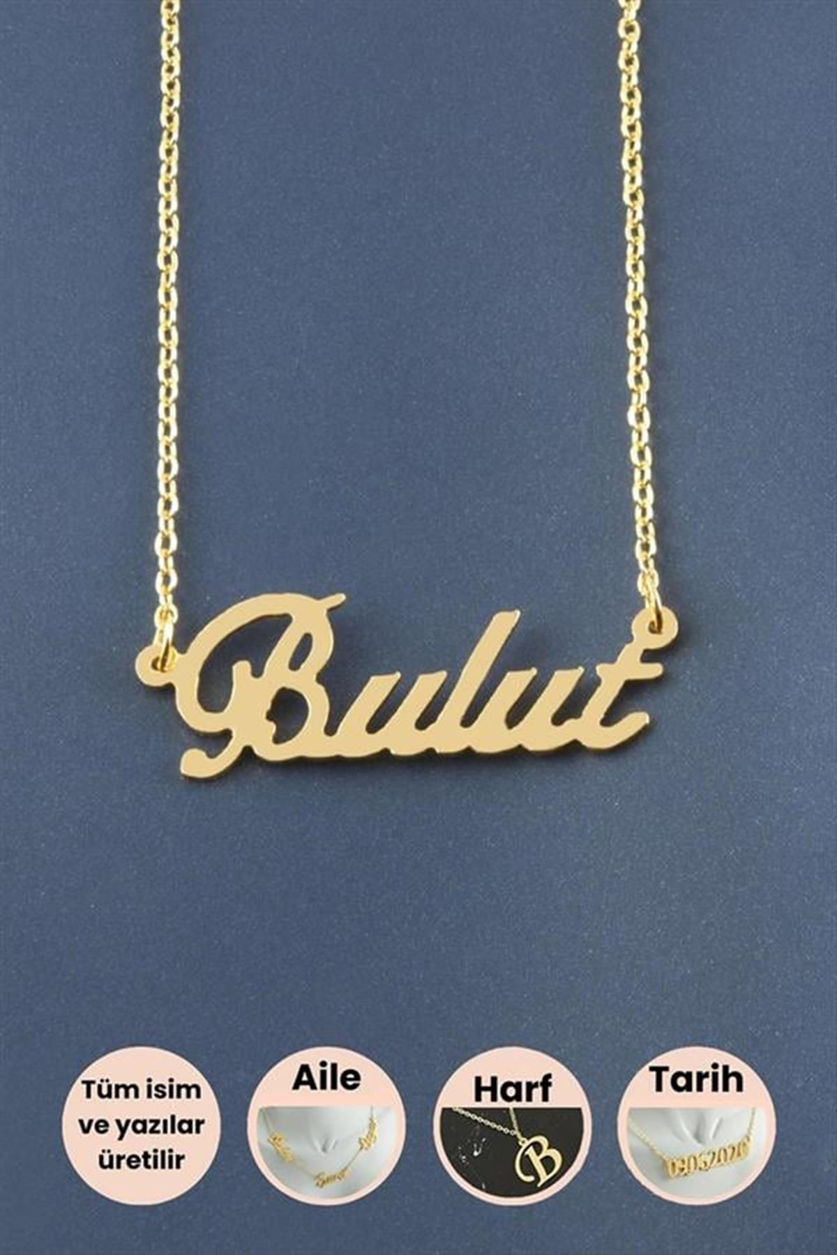 Bulut İsimli Kolye - Sarı