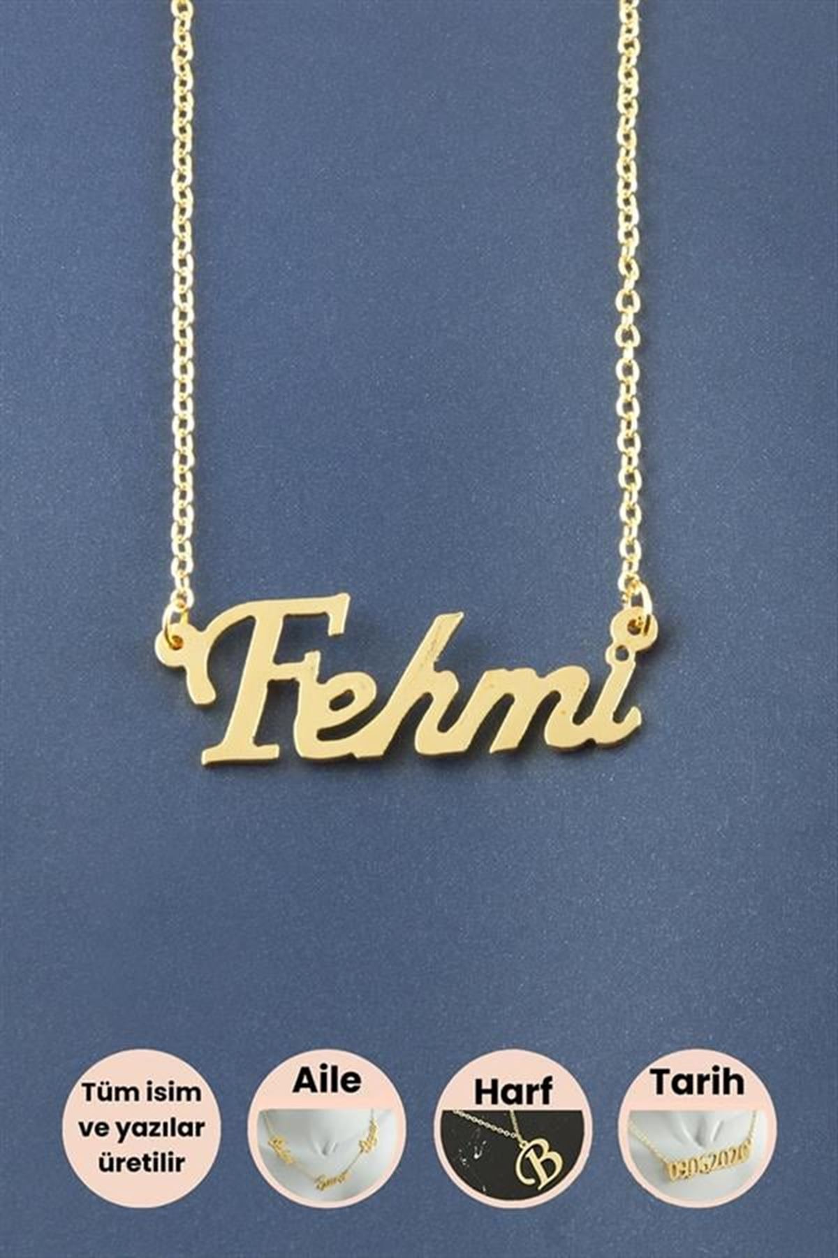 Fehmi İsimli Kolye - Sarı