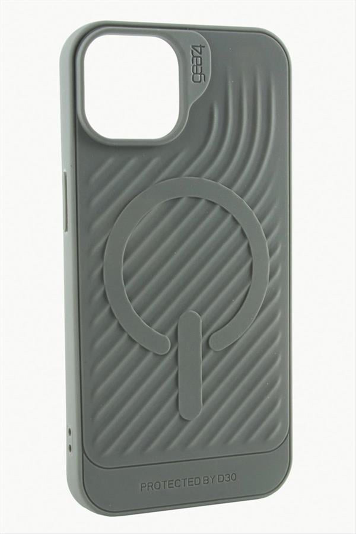iPhone 11 6.1 Lüx Magsaff Gear Silikon Kılıf - Gri