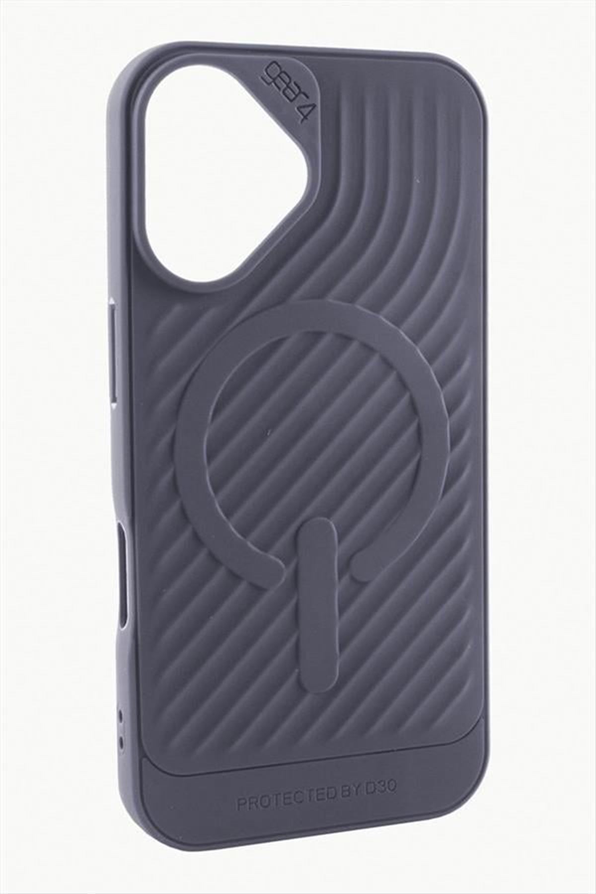 iPhone 16 6.1 Lüx Magsaff Gear Silikon Kılıf - Mor
