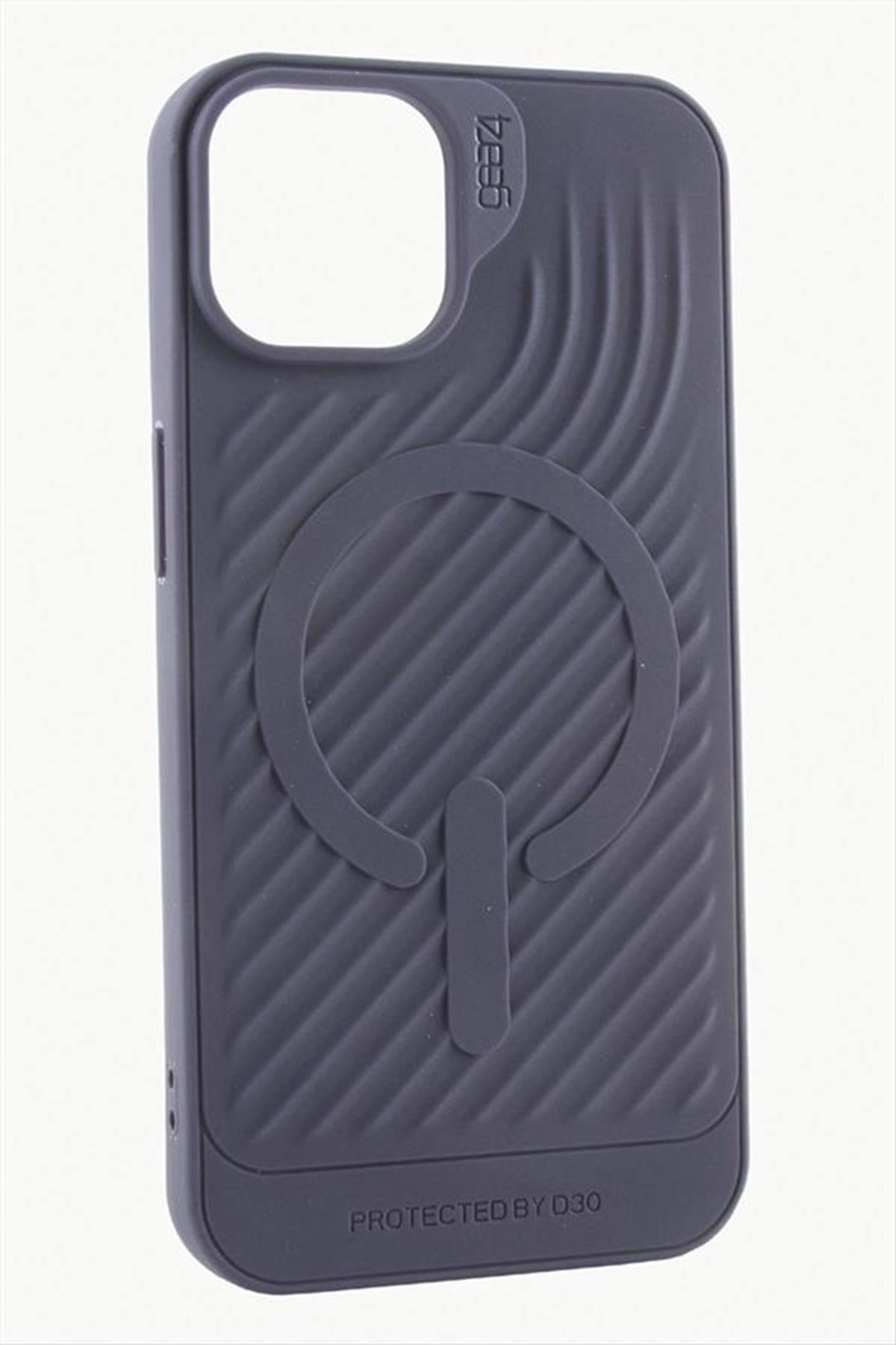 iPhone 14 6.1 Lüx Magsaff Gear Silikon Kılıf - Mor