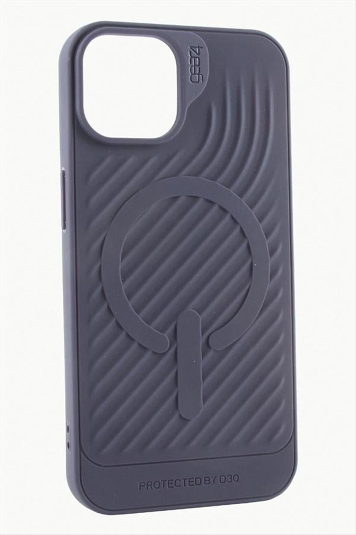 iPhone 15 Pro Max Lüx Magsaff Gear Silikon Kılıf - Mor