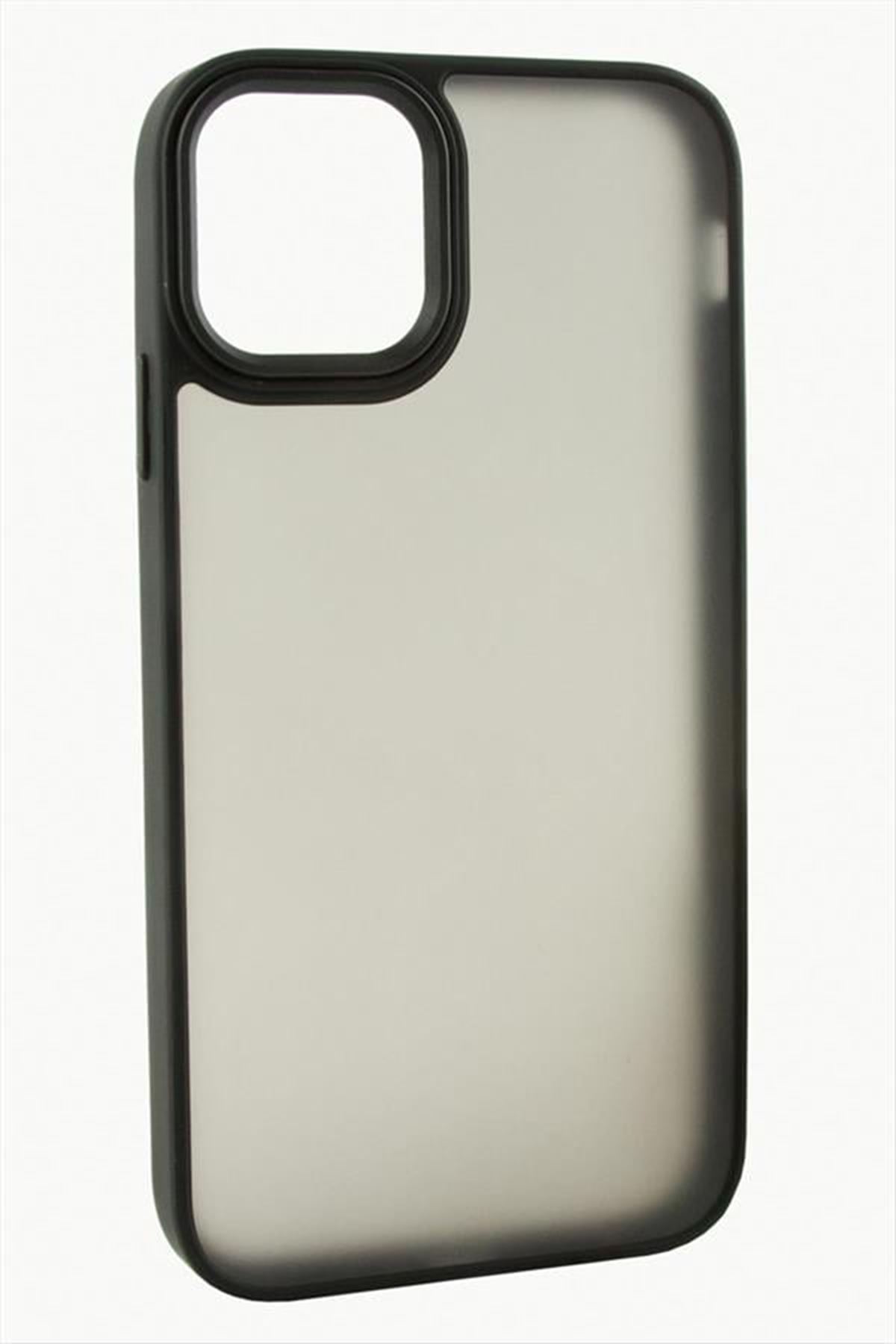 iPhone 15 Renkli Lüx Newxu Silikon Kılıf - Siyah