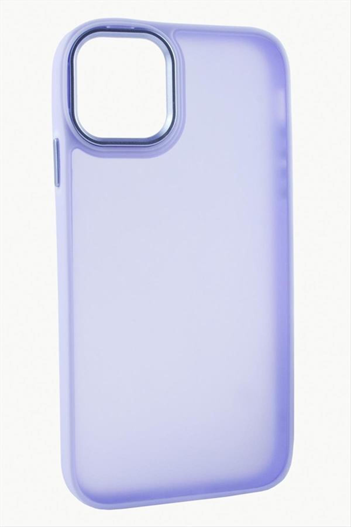 iPhone 15 Pro Max Renkli Lüx Newxu Silikon Kılıf - Lila