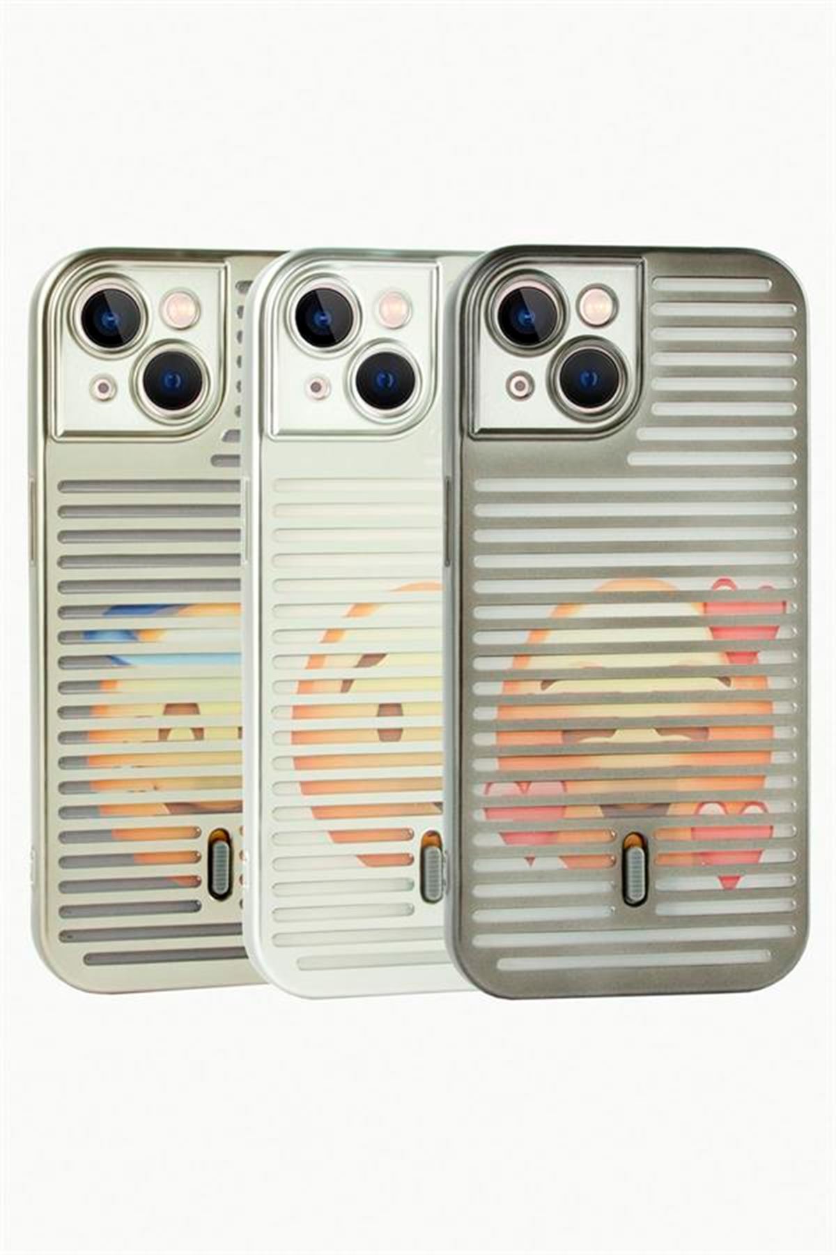 iPhone 13 Desenli Lüx Silikon Kılıf - Siyah