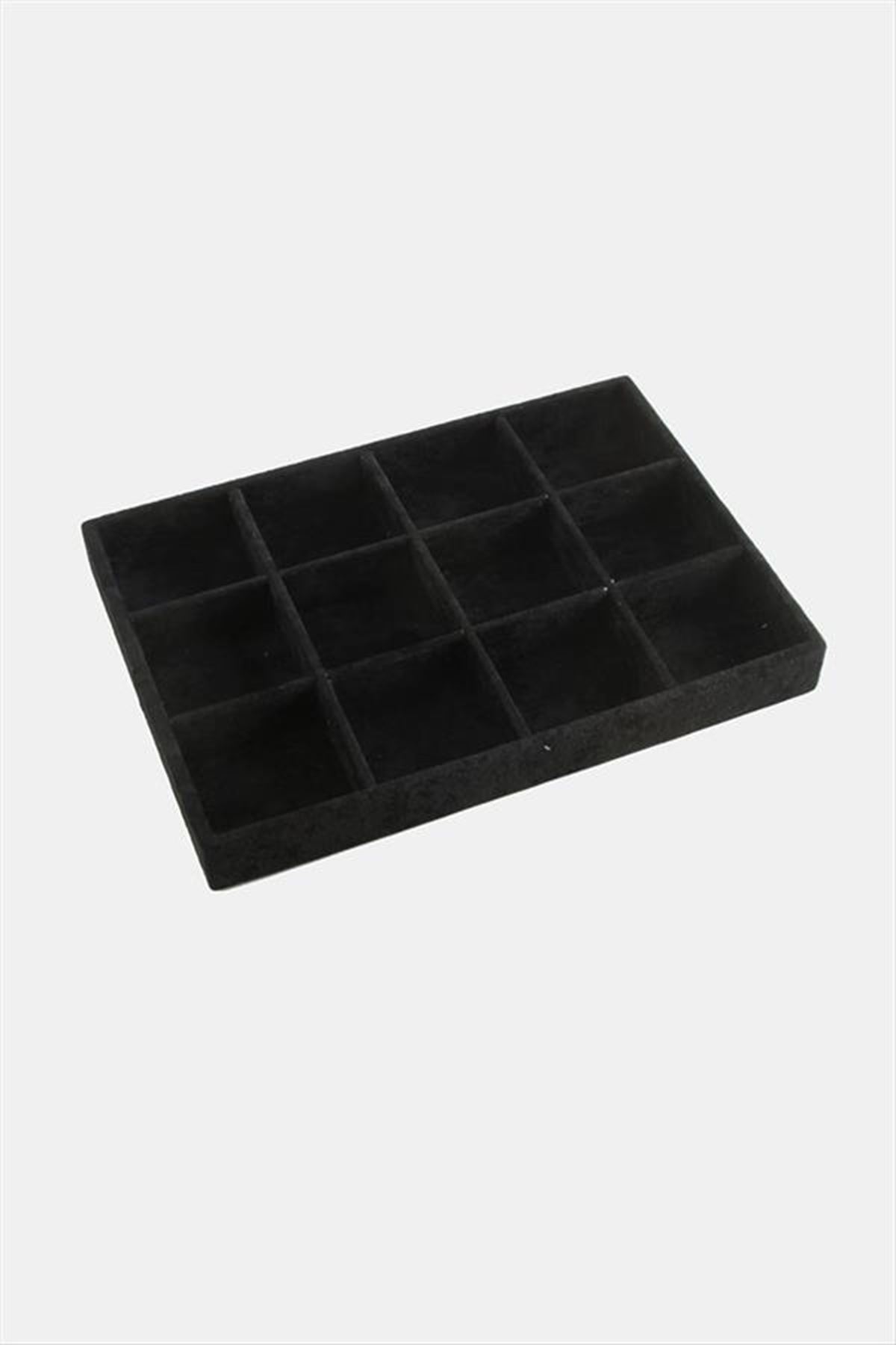 12 Bölmeli Anfora Tabla - Siyah