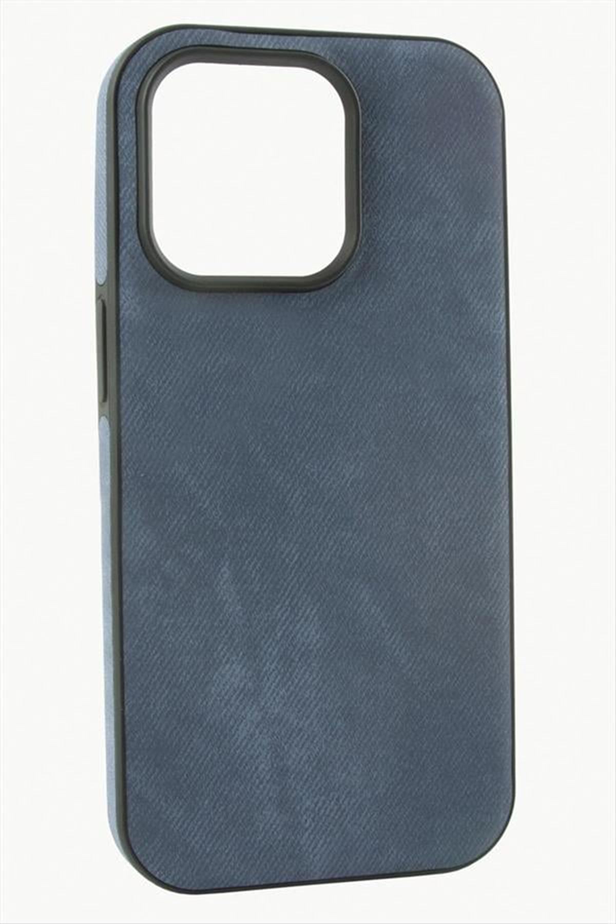 iPhone 15 Pro Nubuk Lüx Velvet Silikon Kılıf - Turuncu