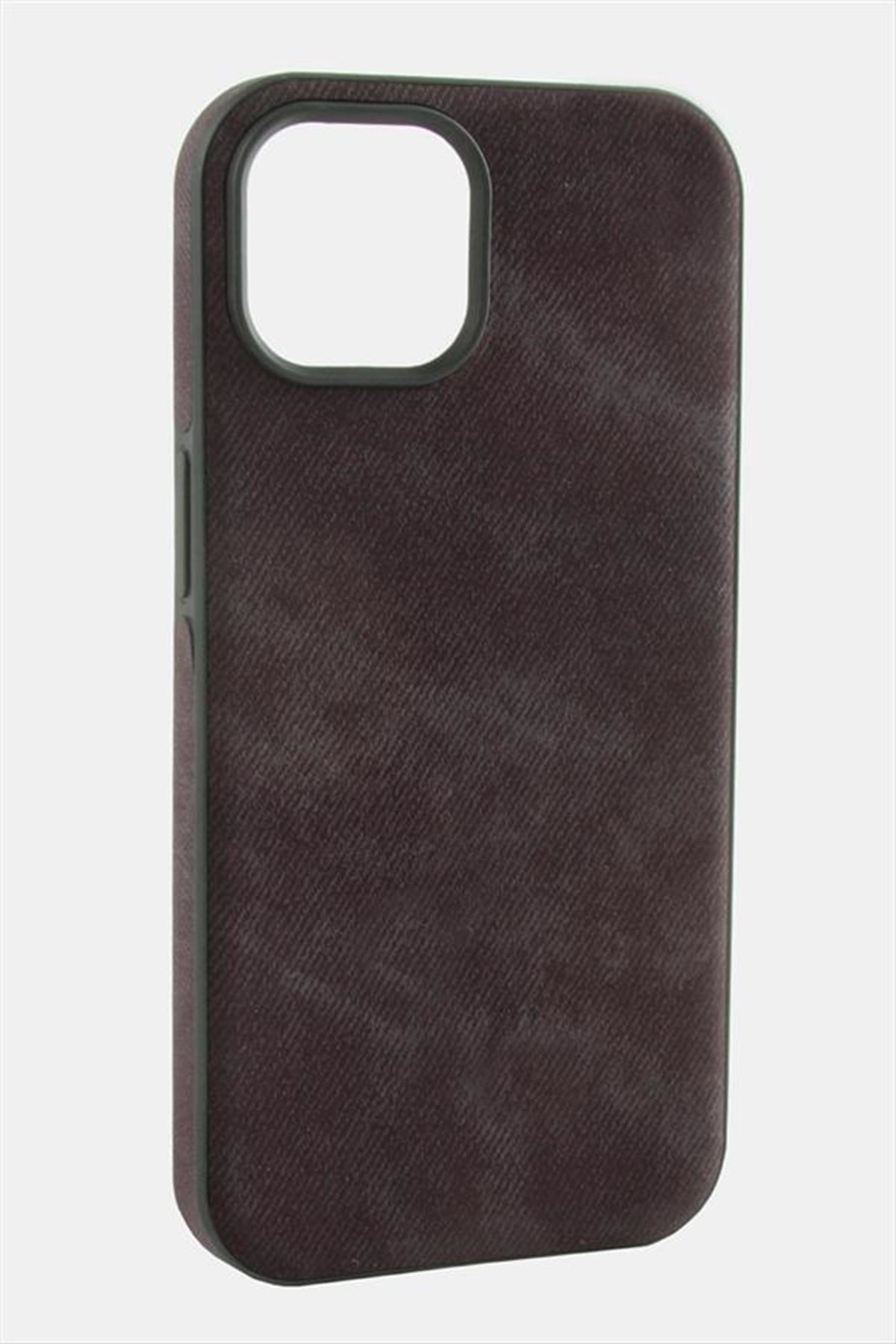 iPhone 13/14 Nubuk Lüx Velvet Silikon Kılıf - Mor