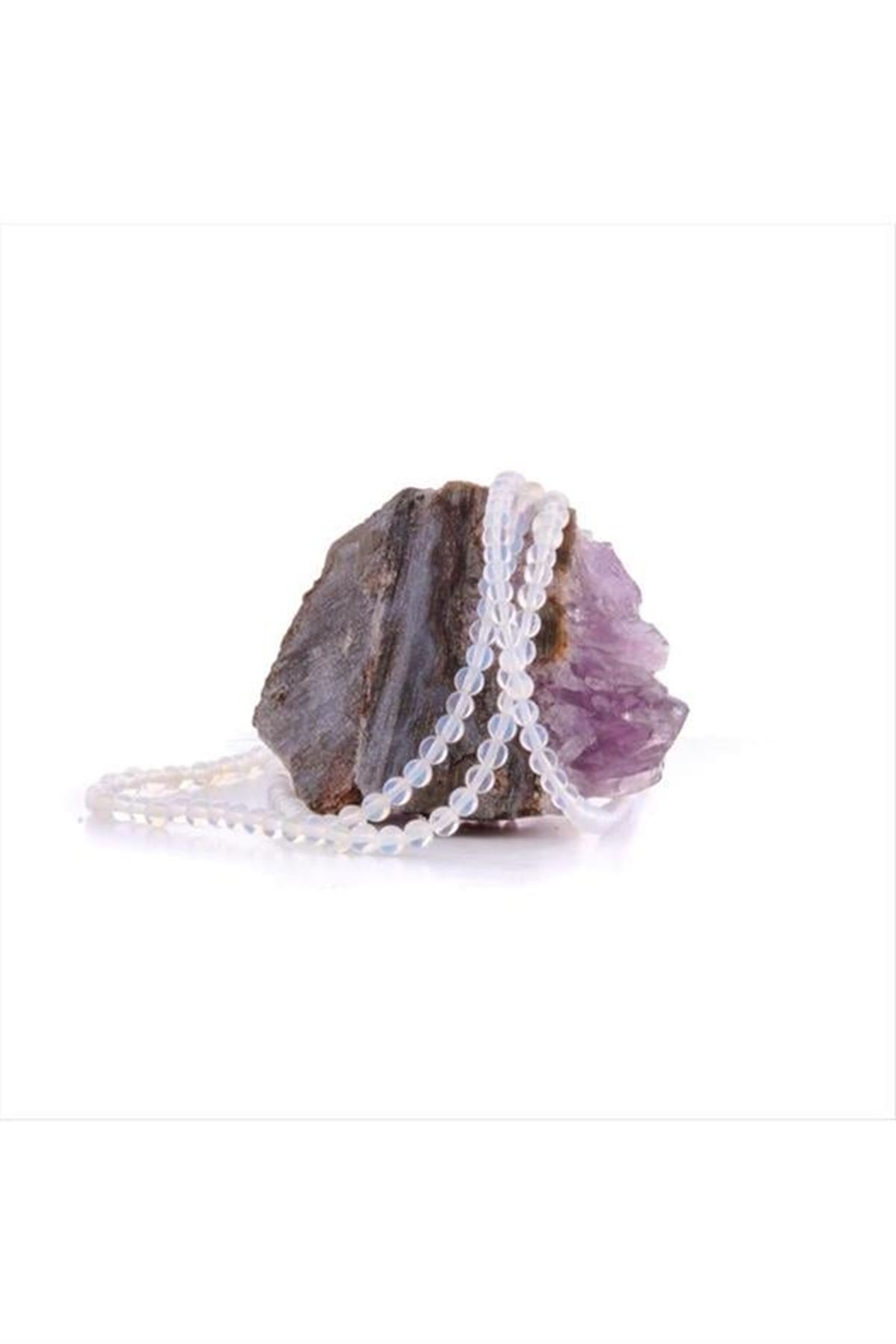 4 mm Opal Taşı (Ay Taşı) - Açık Mavi