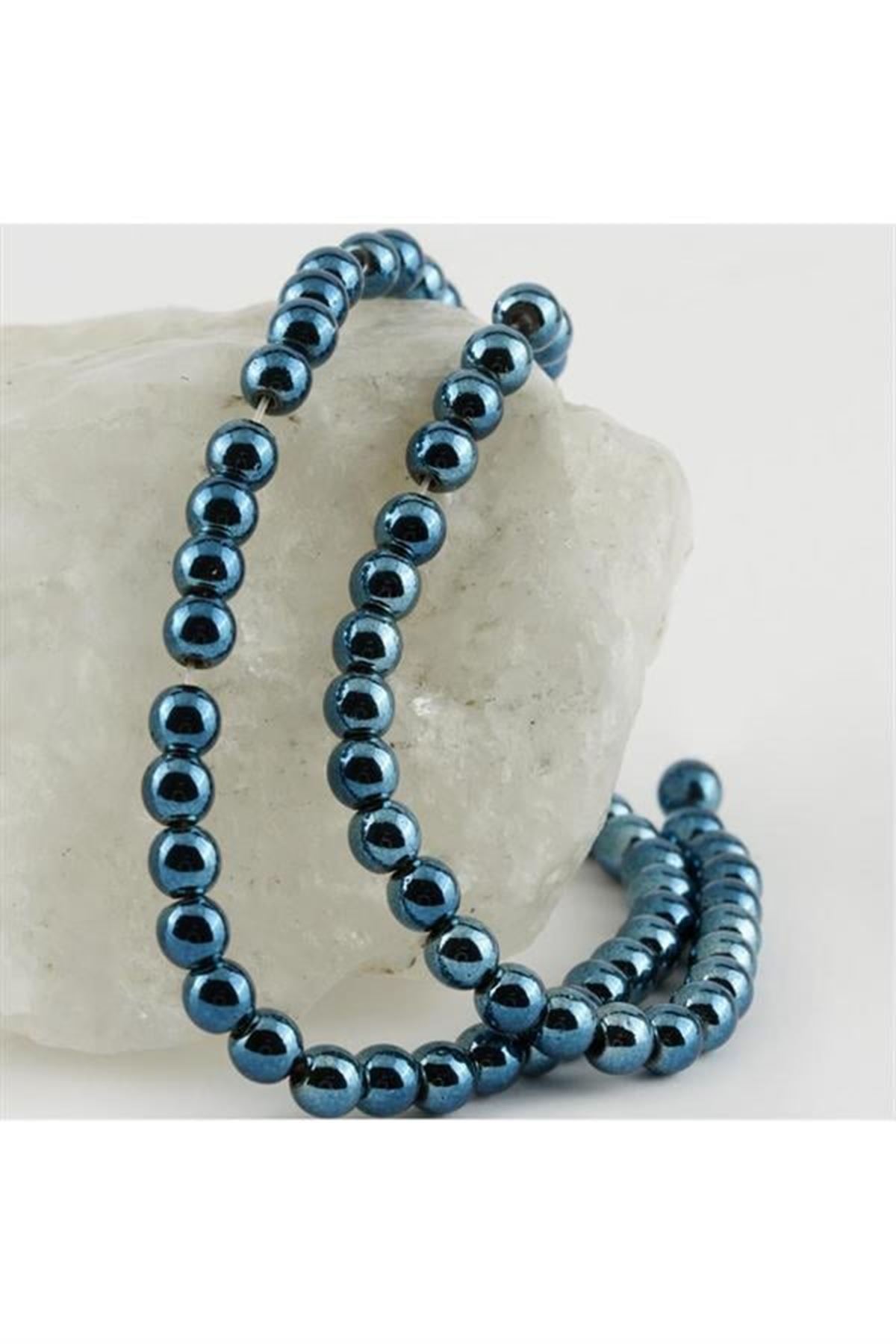Hematit Taşı 6 mm - Mavi