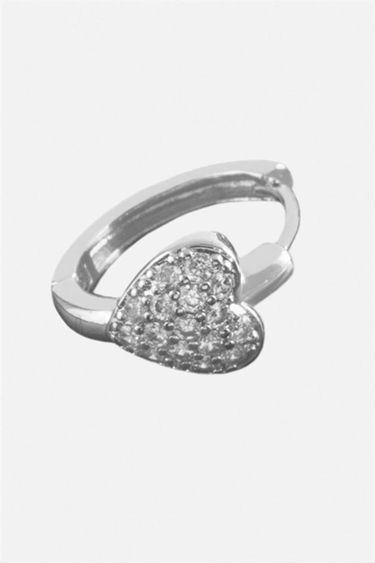 Tragus Zirkon Taşlı Halka Piercing 1 Adet - Sarı