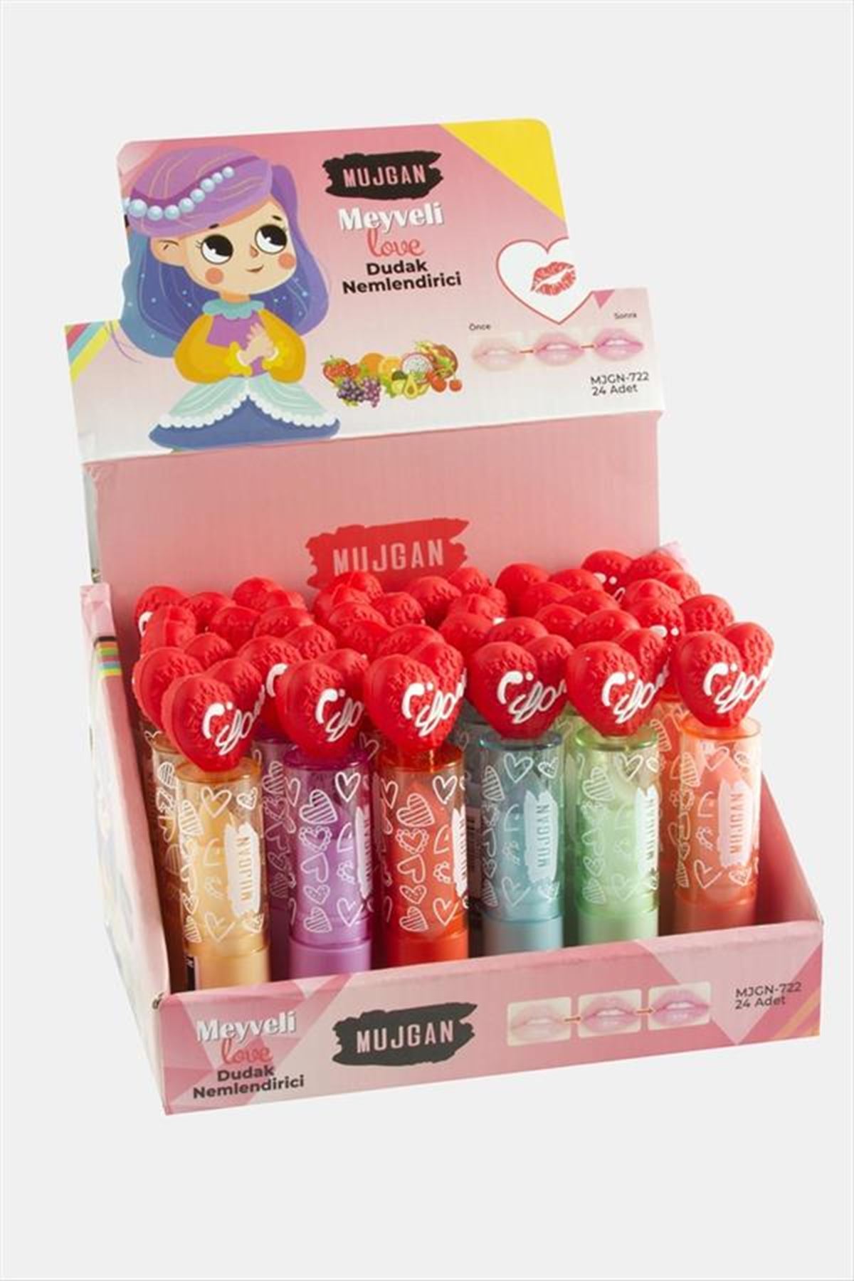 Müjgan Love Yazılı Dudak Nemlendirici - Sarı