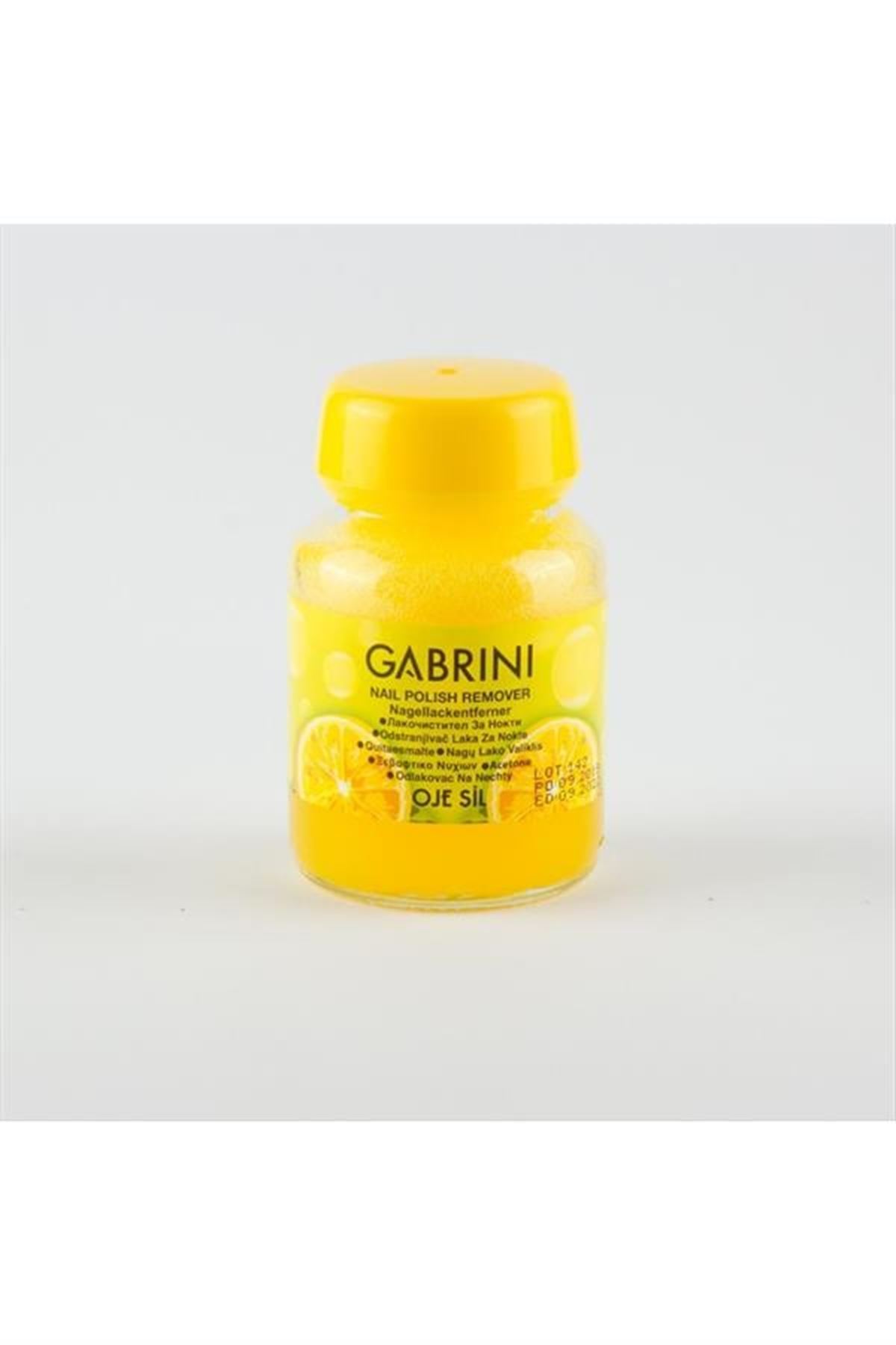 Gabrini Oje Sil Süngerli Cam Aseton 75 ml - Sarı