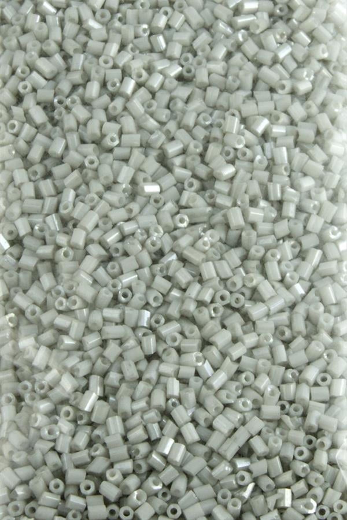 2 mm Silindir Kum Boncuk 50 Gram - Gri