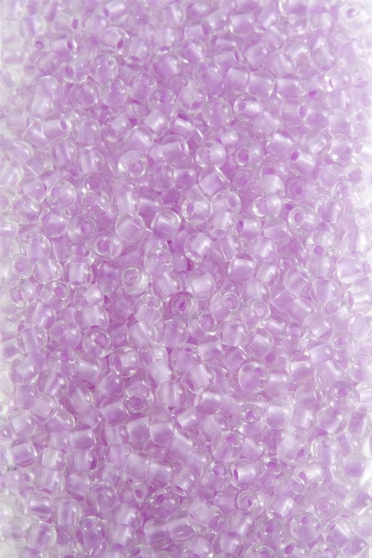 4 mm Yuvarlak Kum Boncuk 50 Gram - Lila