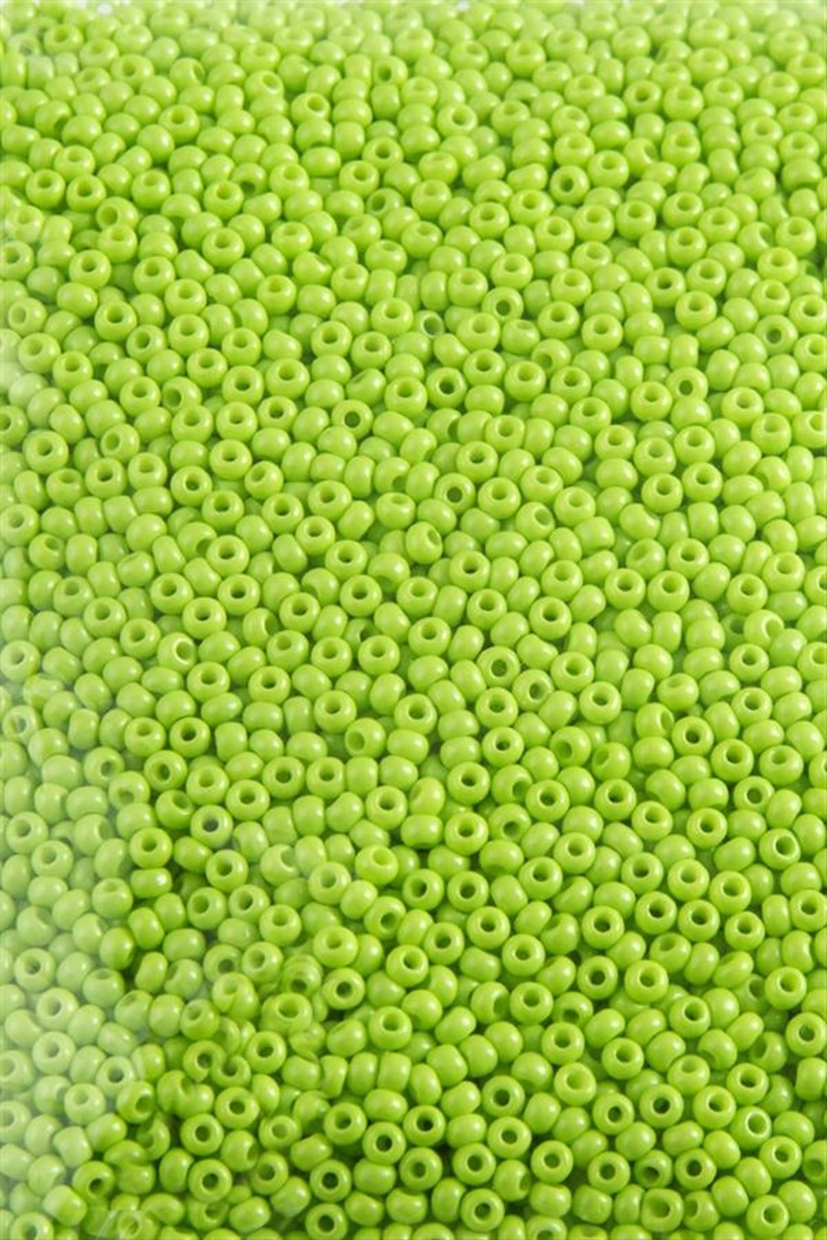 2 mm Yuvarlak Kum Boncuk 50 Gram - Yeşil-1