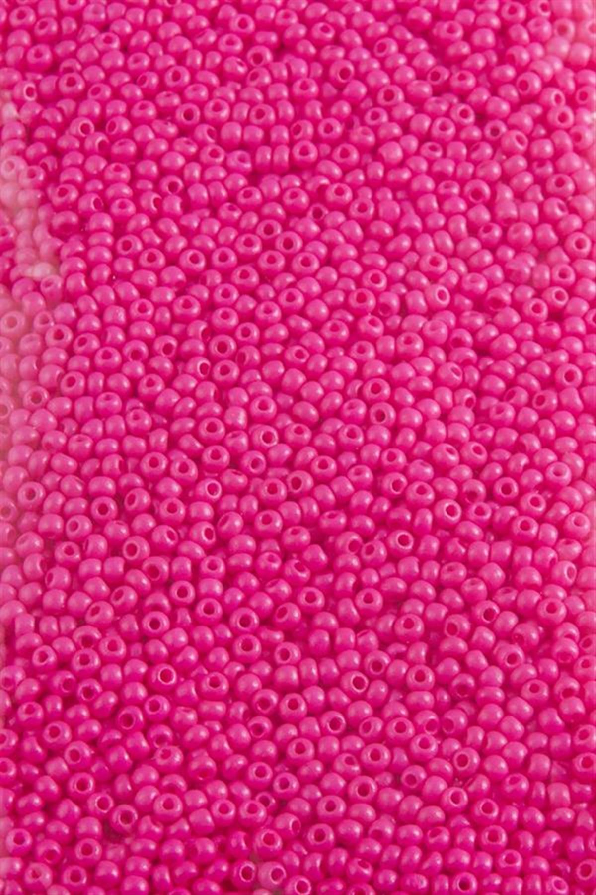2 mm Yuvarlak Kum Boncuk 50 Gram - Pembe