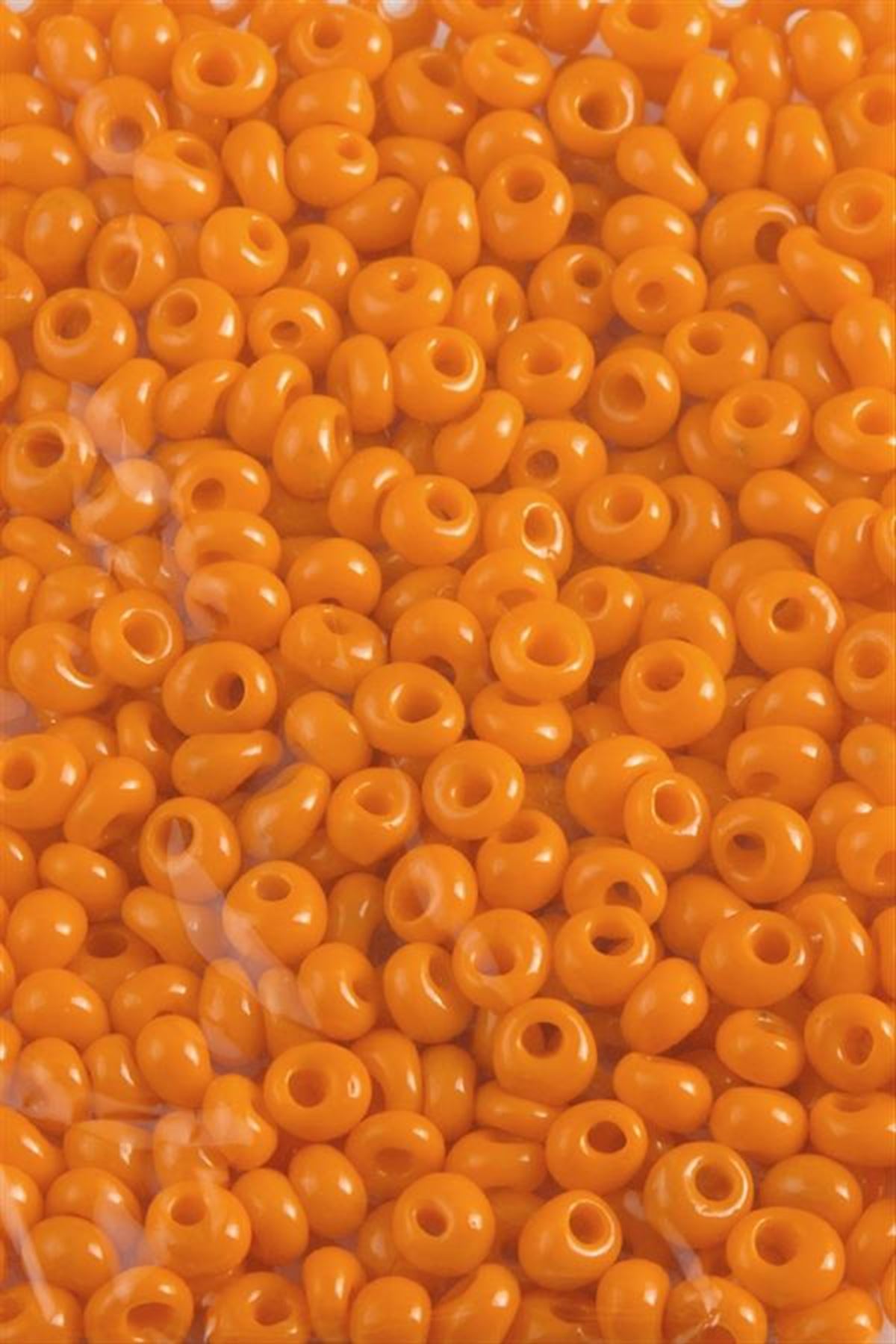 5 mm Oval Kum Boncuk 50 Gram - Hardal Sarı