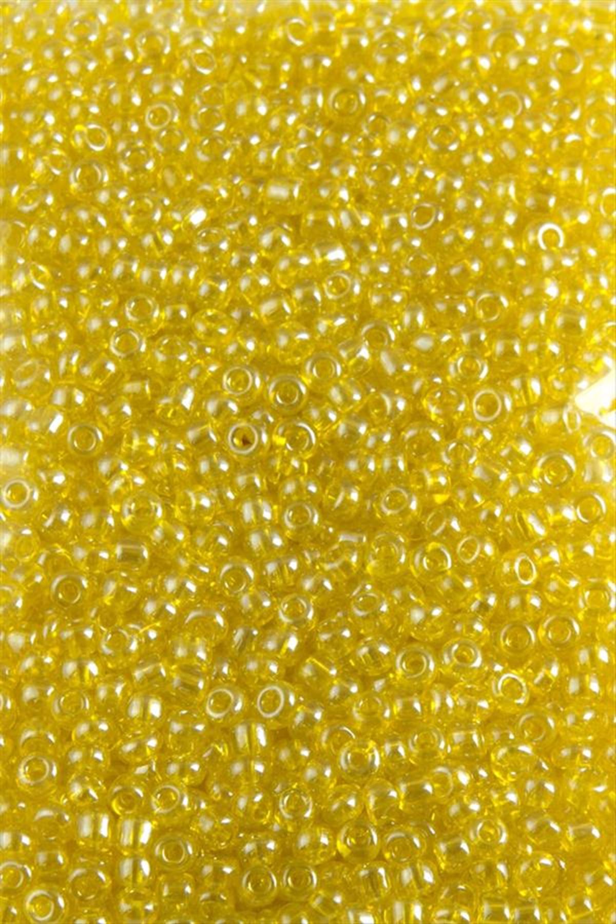 3 mm Yuvarlak Kum Boncuk 50 Gram - Sarı