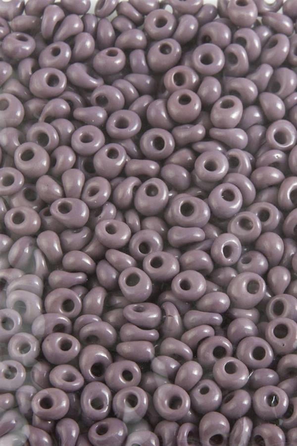 5 mm Oval Kum Boncuk 50 Gram - Beyaz-1