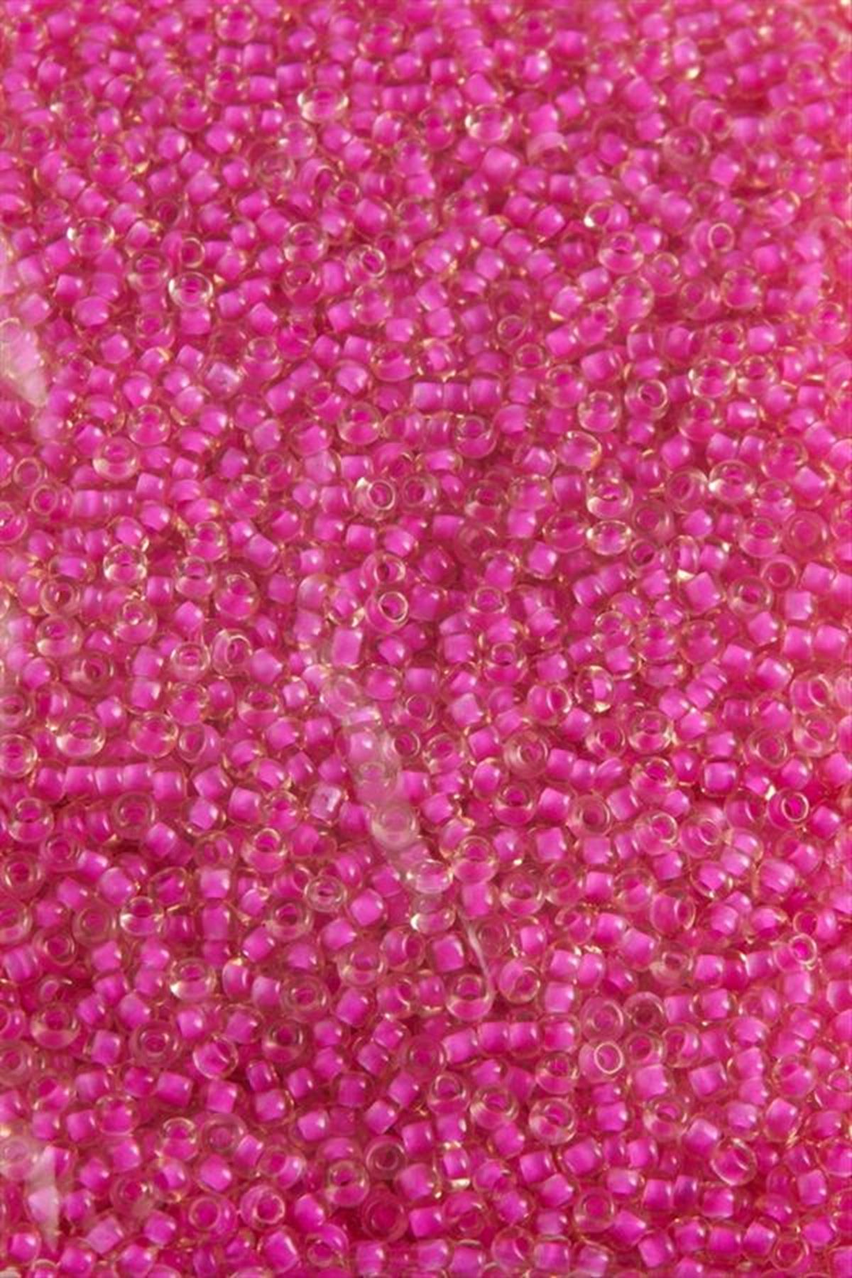 3 mm Yuvarlak Kum Boncuk 50 Gram - Pembe
